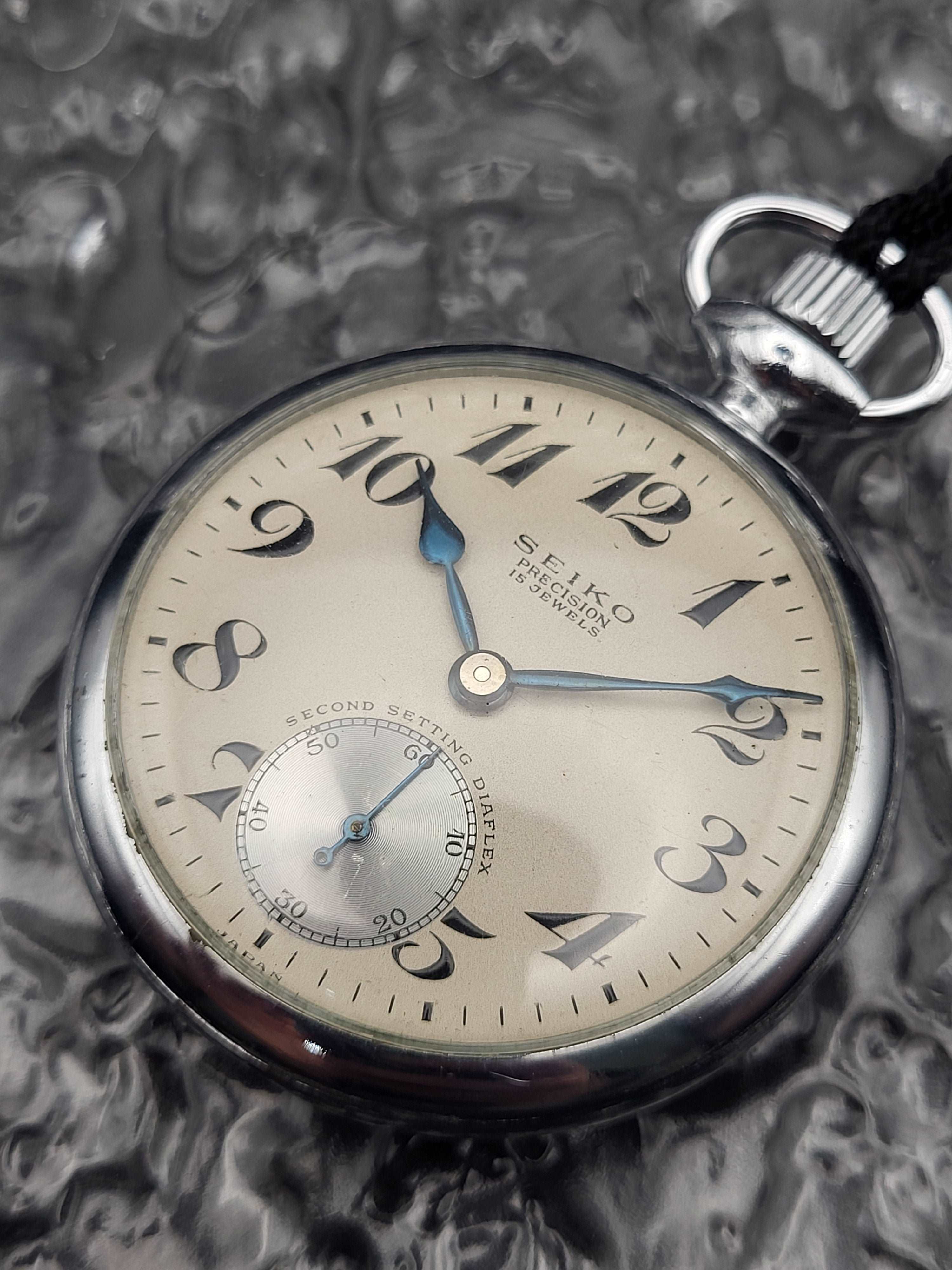 稼動品 SEIKO プレシジョン懐中時計 21石 1974年精工舎諏訪工場製 稼動