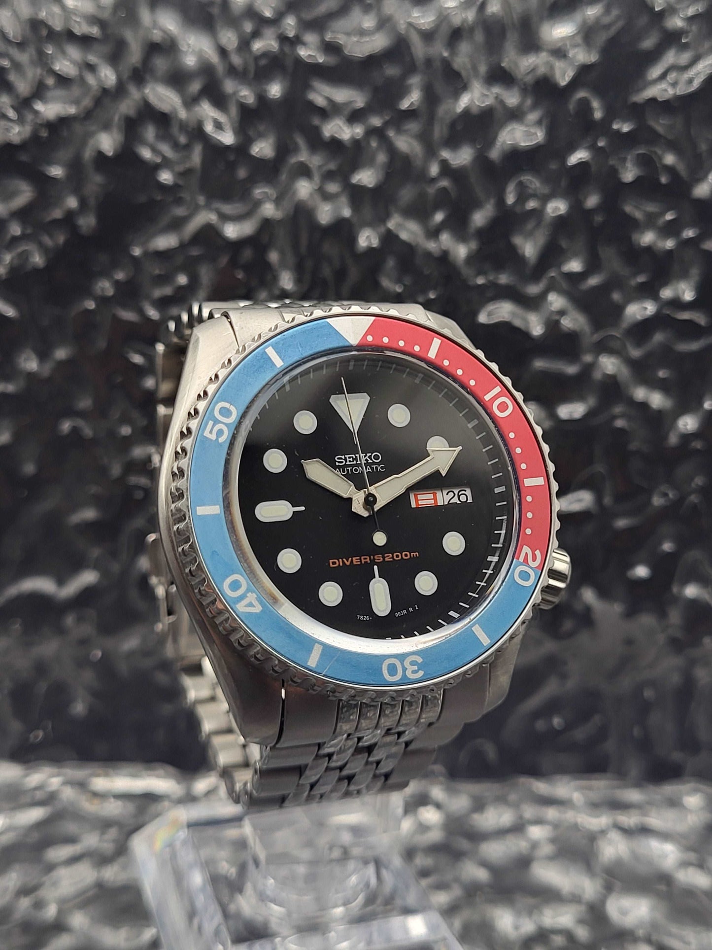 Seiko SKX009 Custom Mod - Automaat - NH36 Uurwerk - BOR Horlogeband - Kanji Day Date
