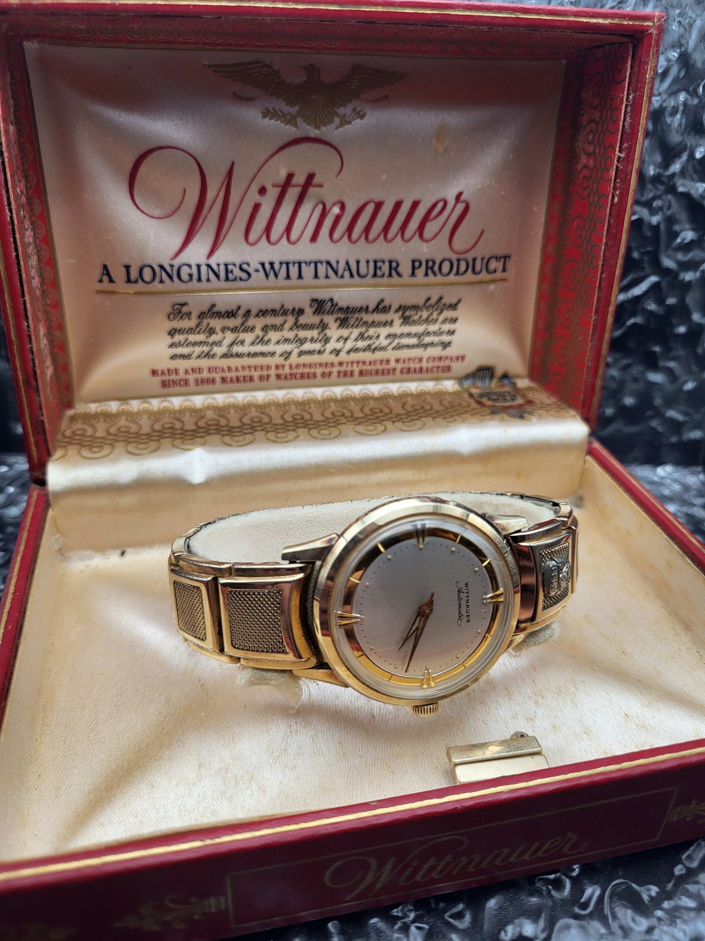 Wittnauer Longines - Ford Sales Award - 1958 - Originele Horlogeband - Red Robin Watches