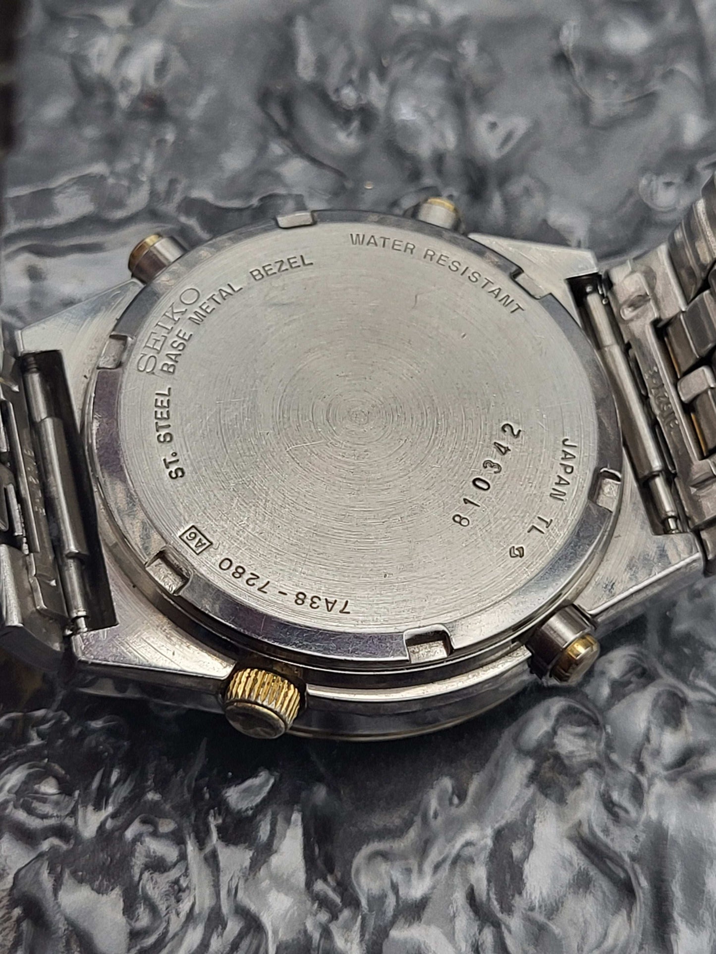 Seiko Chronograaf - Ref. 7A38-7280 - Quartz - Two Tone