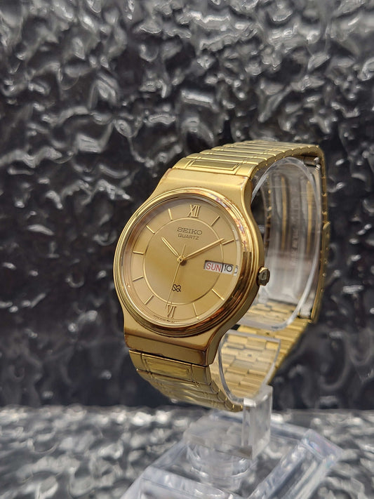 Seiko SQ - Ref. 5Y23-6A00 - Dag Datum - Goudkleurig