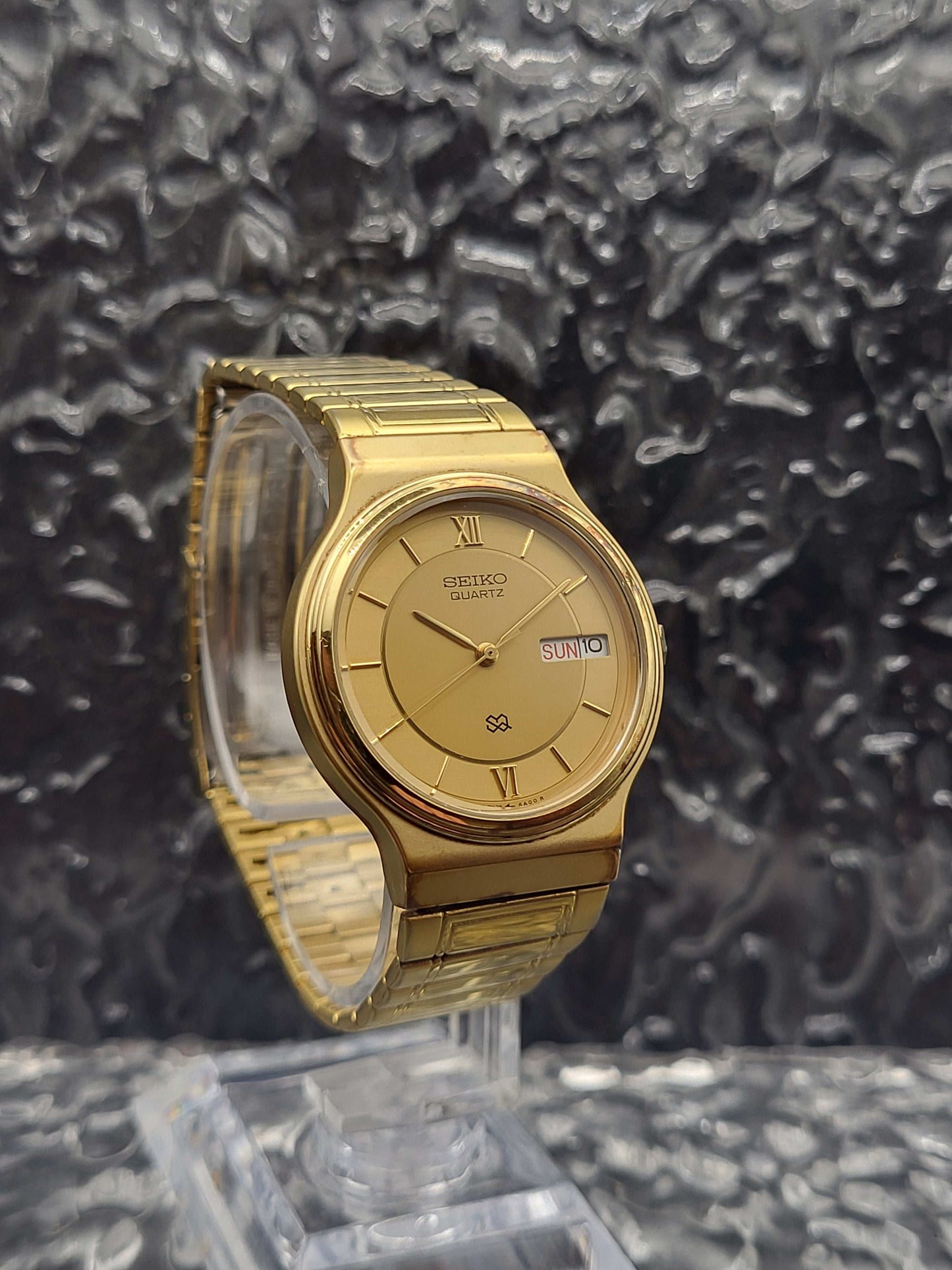 Seiko SQ - Ref. 5Y23-6A00 - Dag Datum - Goudkleurig