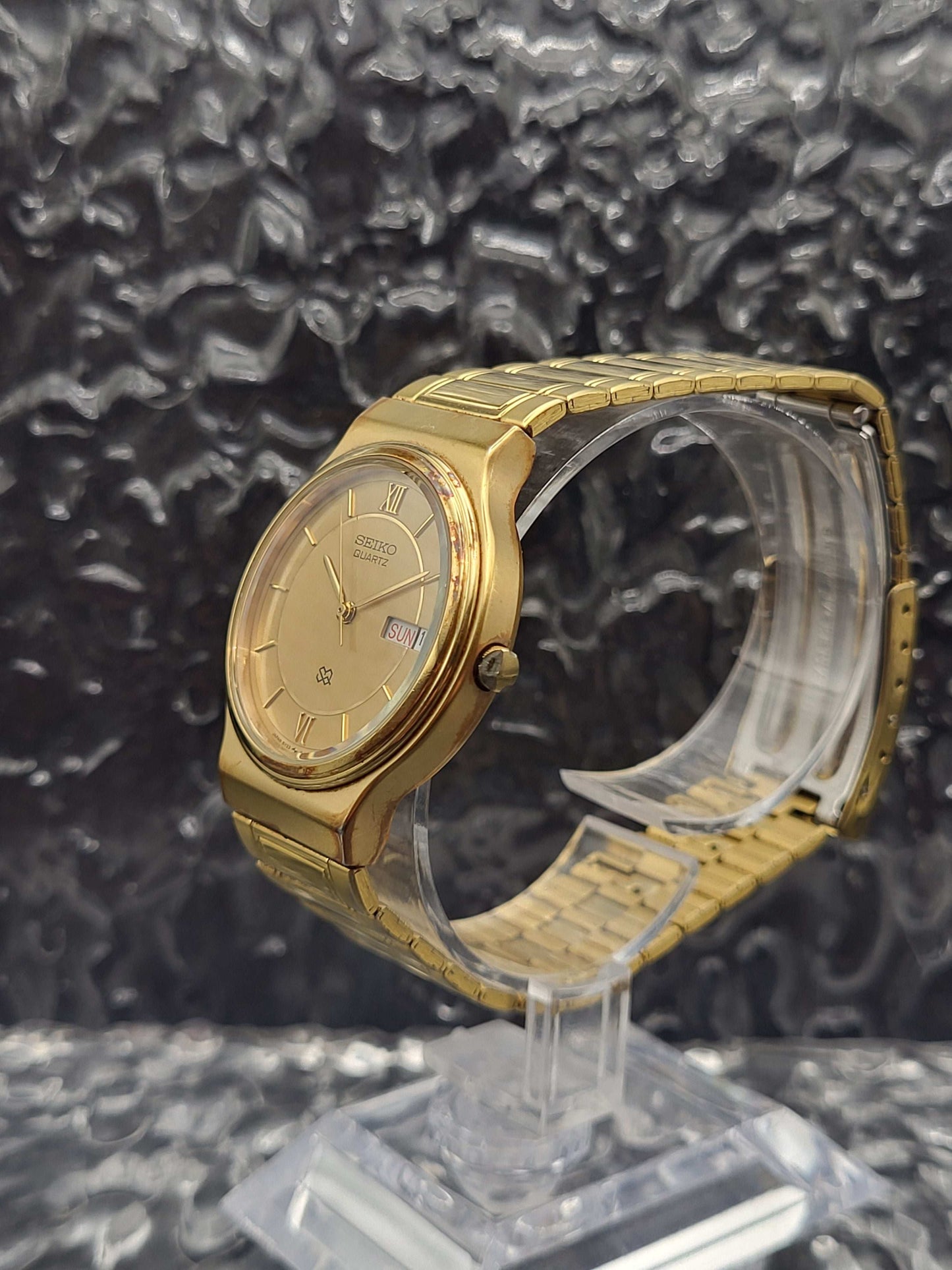 Seiko SQ - Ref. 5Y23-6A00 - Dag Datum - Goudkleurig