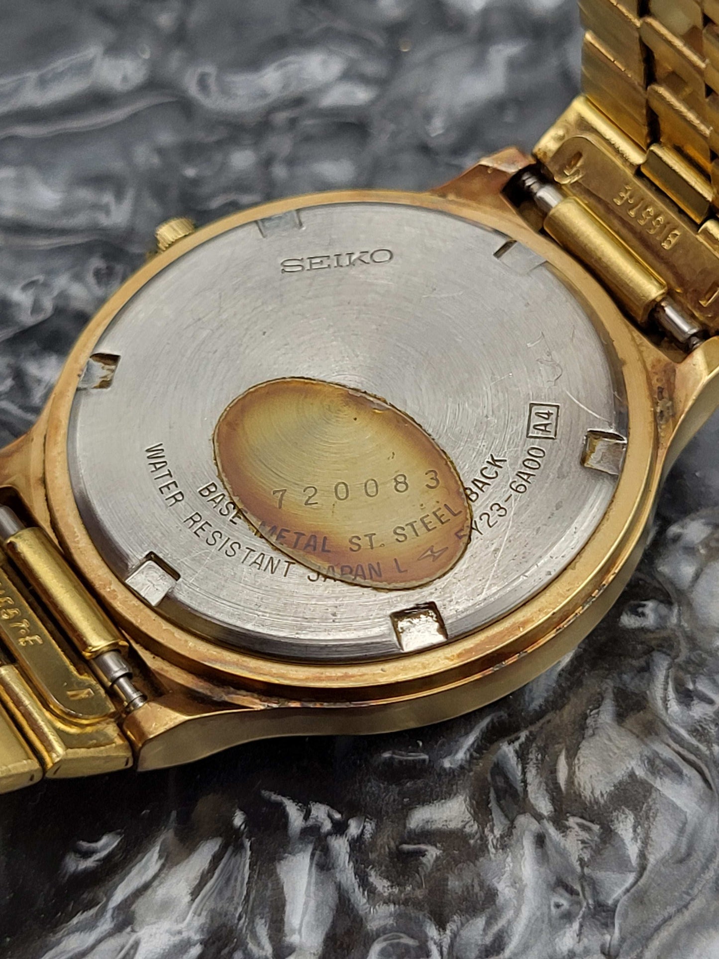 Seiko SQ - Ref. 5Y23-6A00 - Dag Datum - Goudkleurig