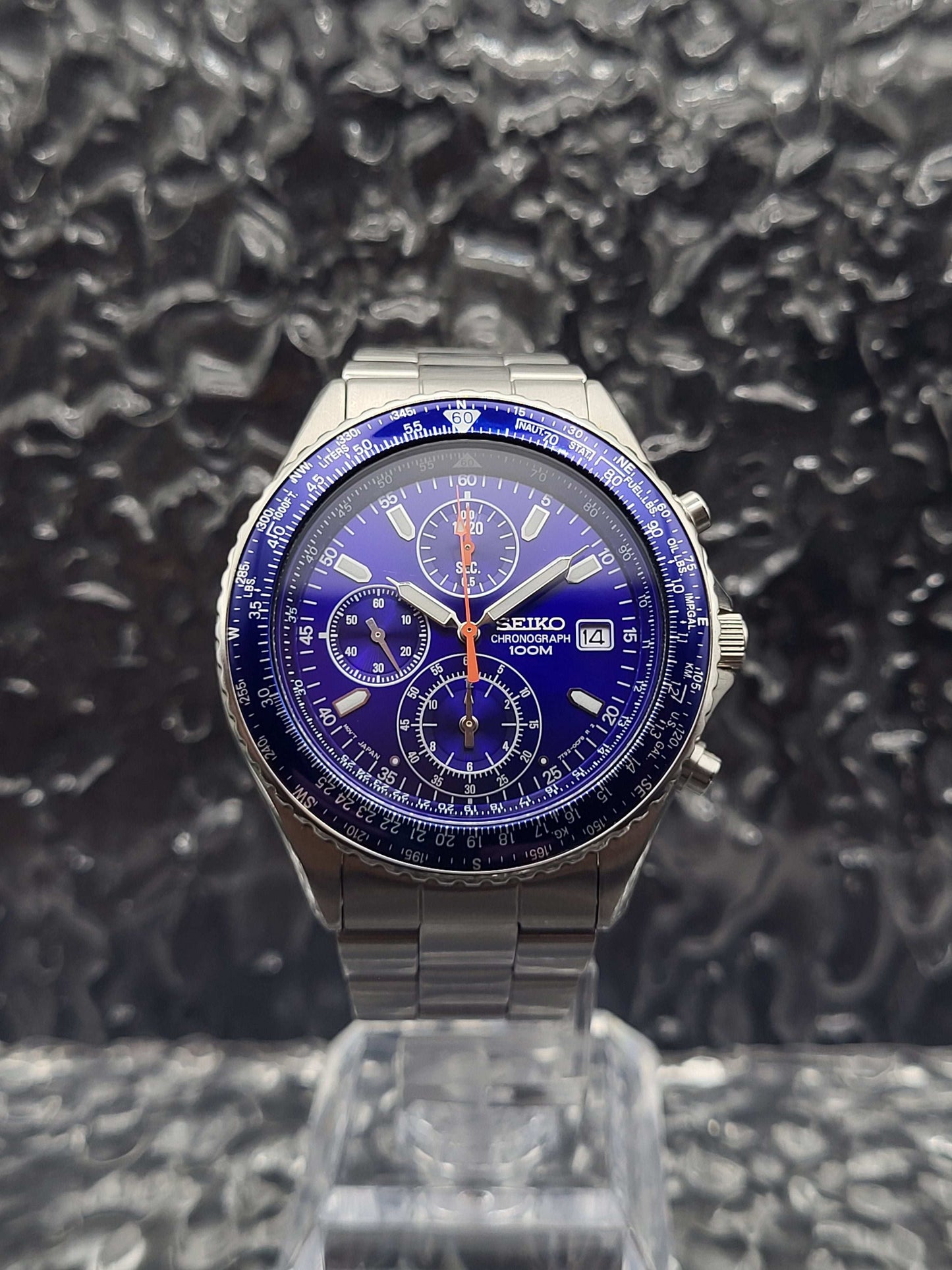 Seiko Flightmaster - Ref. 7T92-0CF0 - Quartz - Blauw