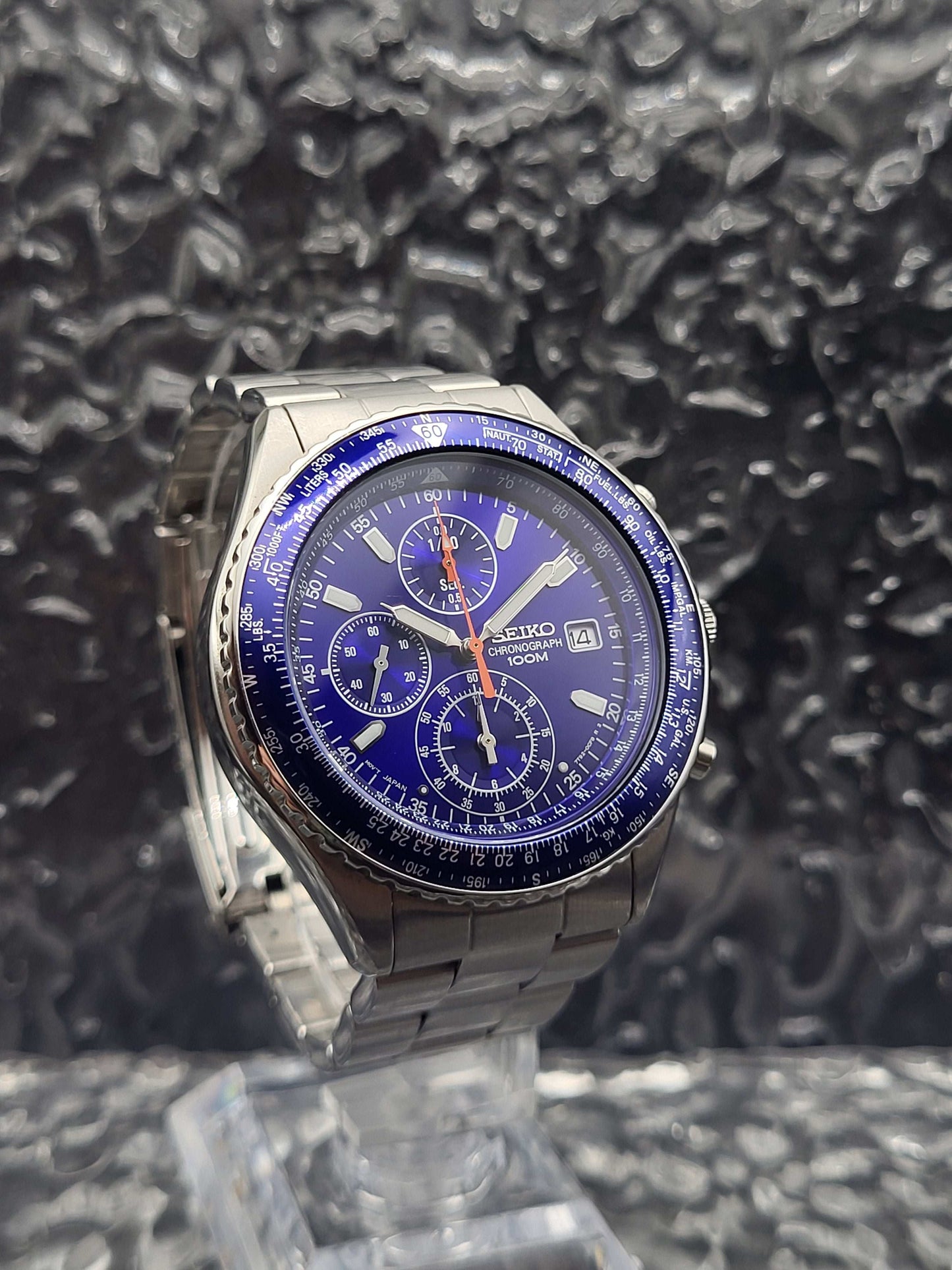 Seiko Flightmaster - Ref. 7T92-0CF0 - Quartz - Blauw