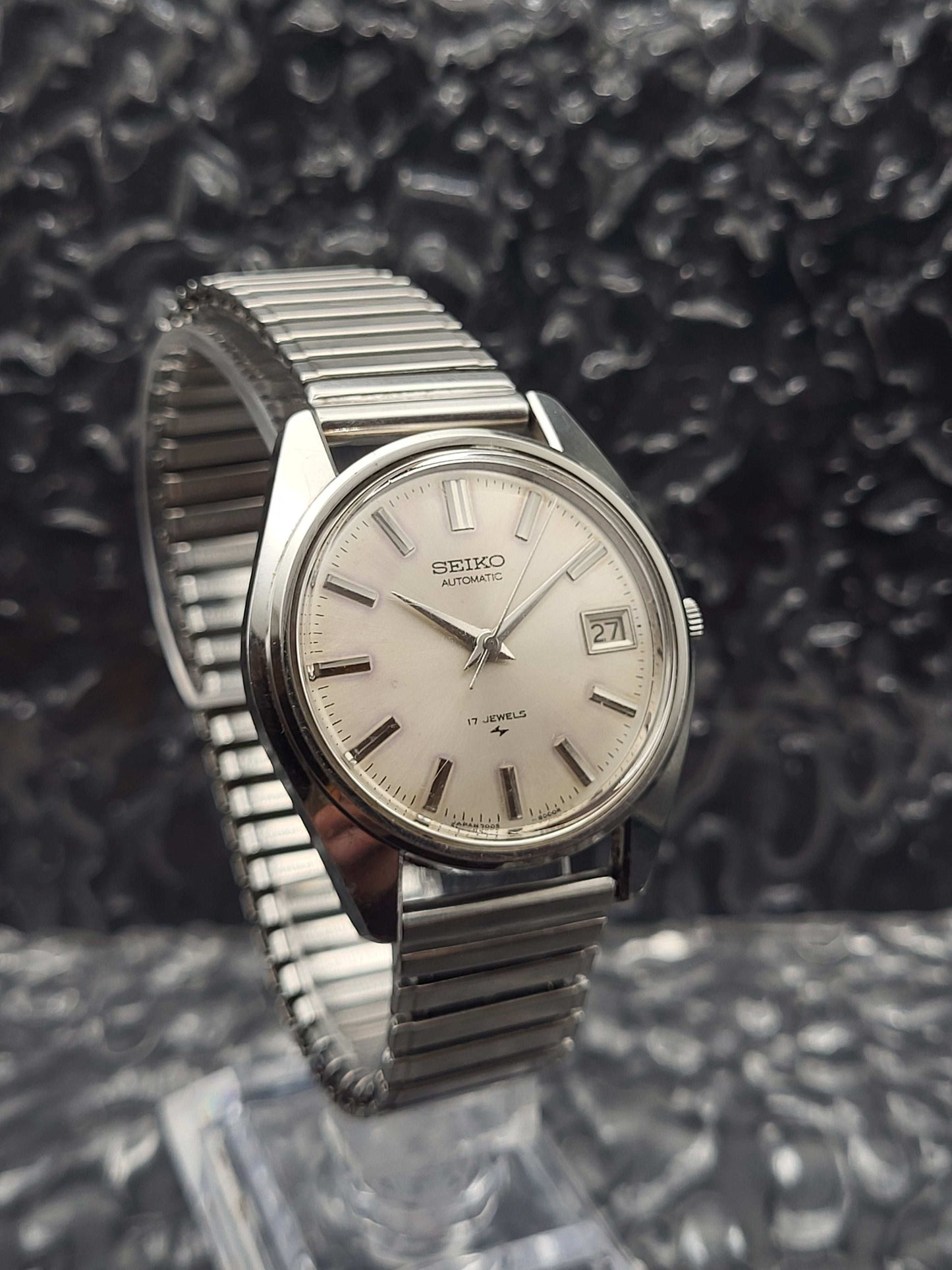 Seiko Automaat - Ref. 7005-8000 - Zilveren Sunburst - Datum