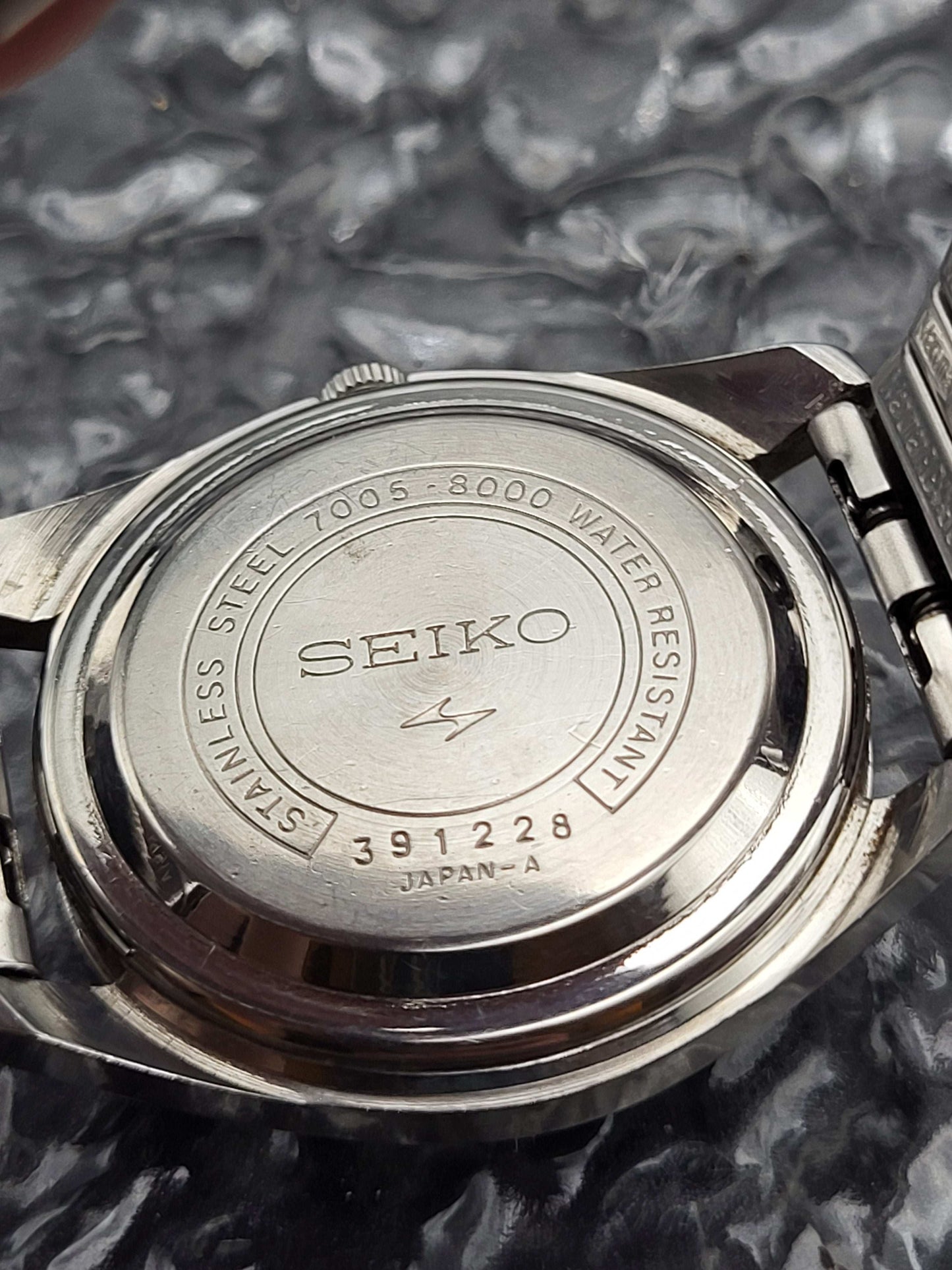 Seiko Automaat - Ref. 7005-8000 - Zilveren Sunburst - Datum