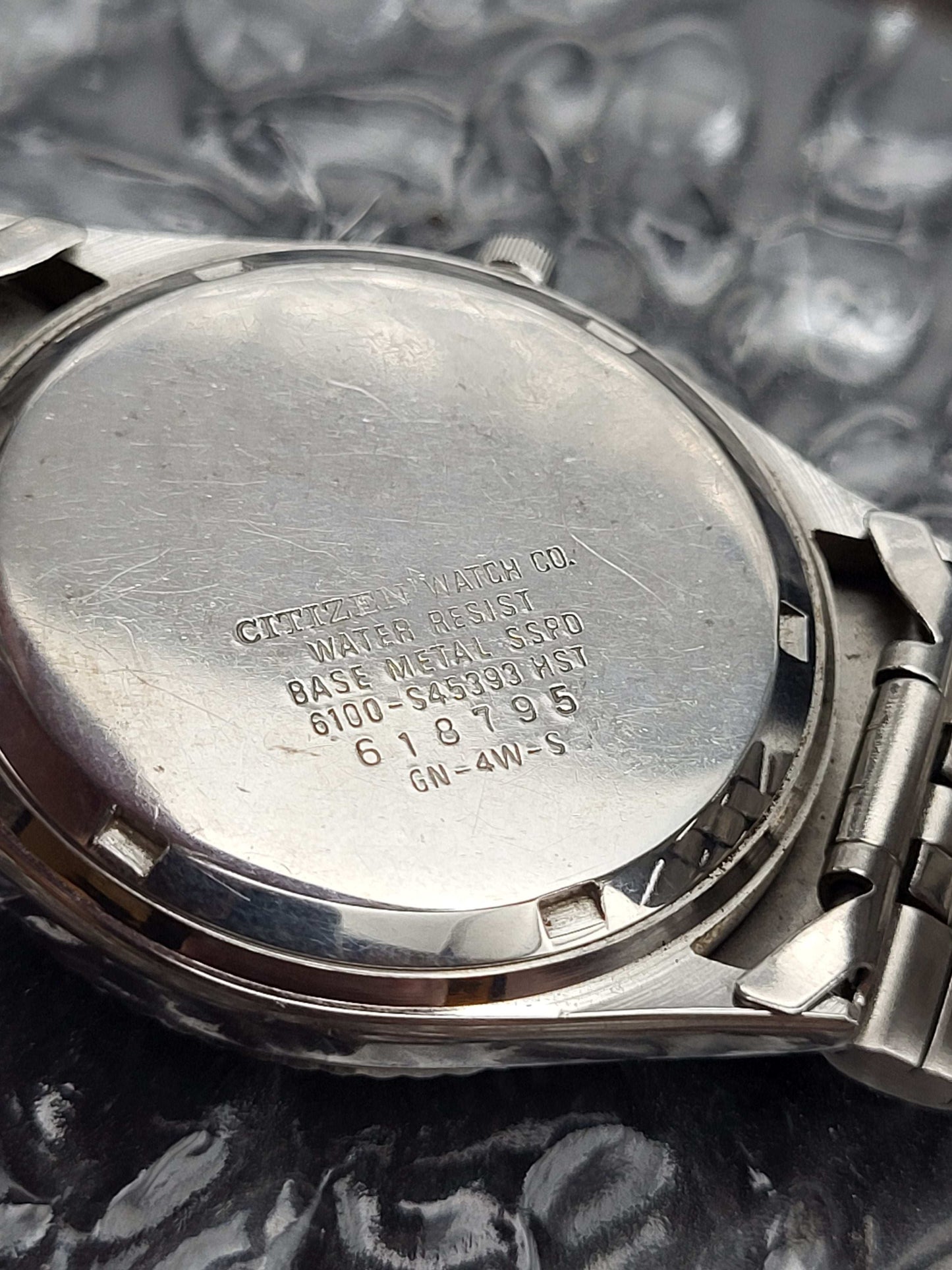 Citizen Fluted Bezel - Ref. 6100-S45393 - Blauwe Sunburst - Kanji