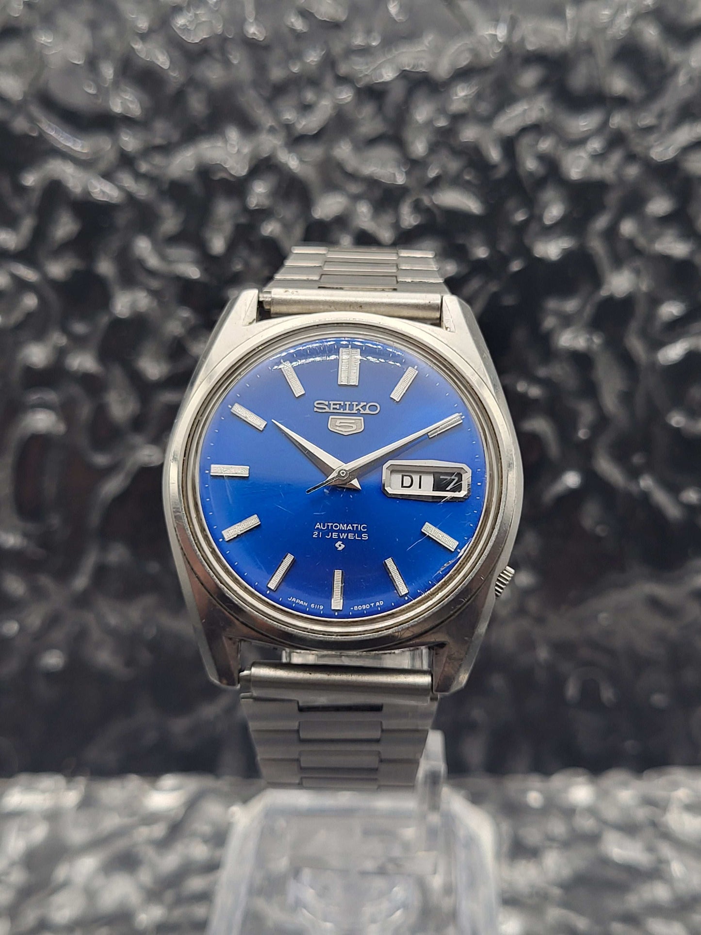 Seiko 5 - Ref. 6119-8093 - Automatic - Blue Dial - Dutch Day Disk