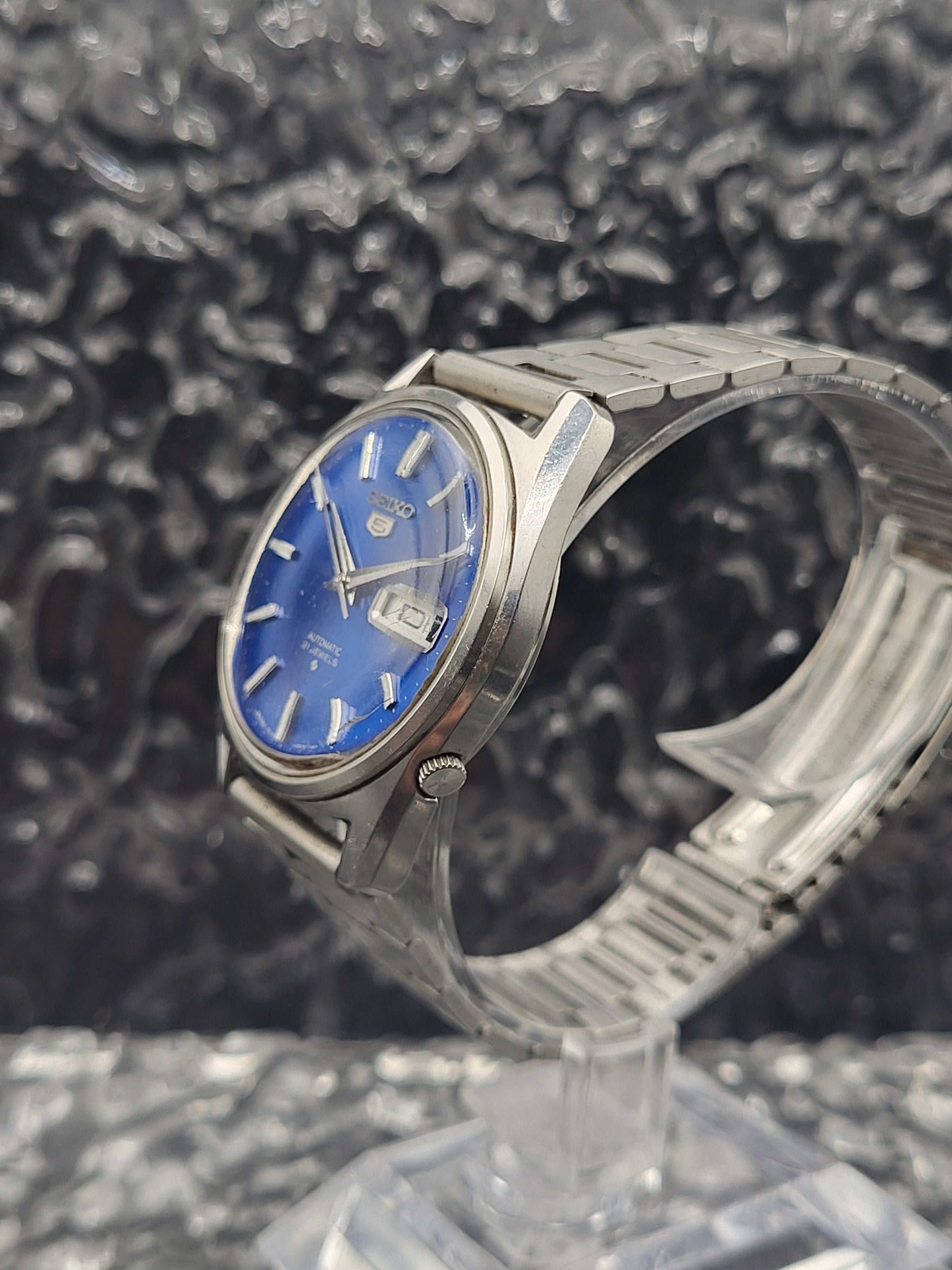 Seiko 5 - Ref. 6119-8093 - Automatic - Blue Dial - Dutch Day Disk