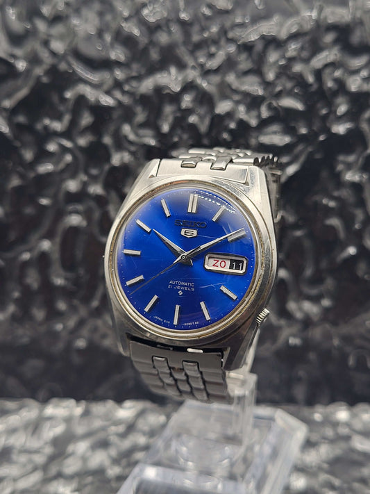 Seiko 5 - Ref. 6119-8093 - Automatic - Blue Dial - Original Bracelet