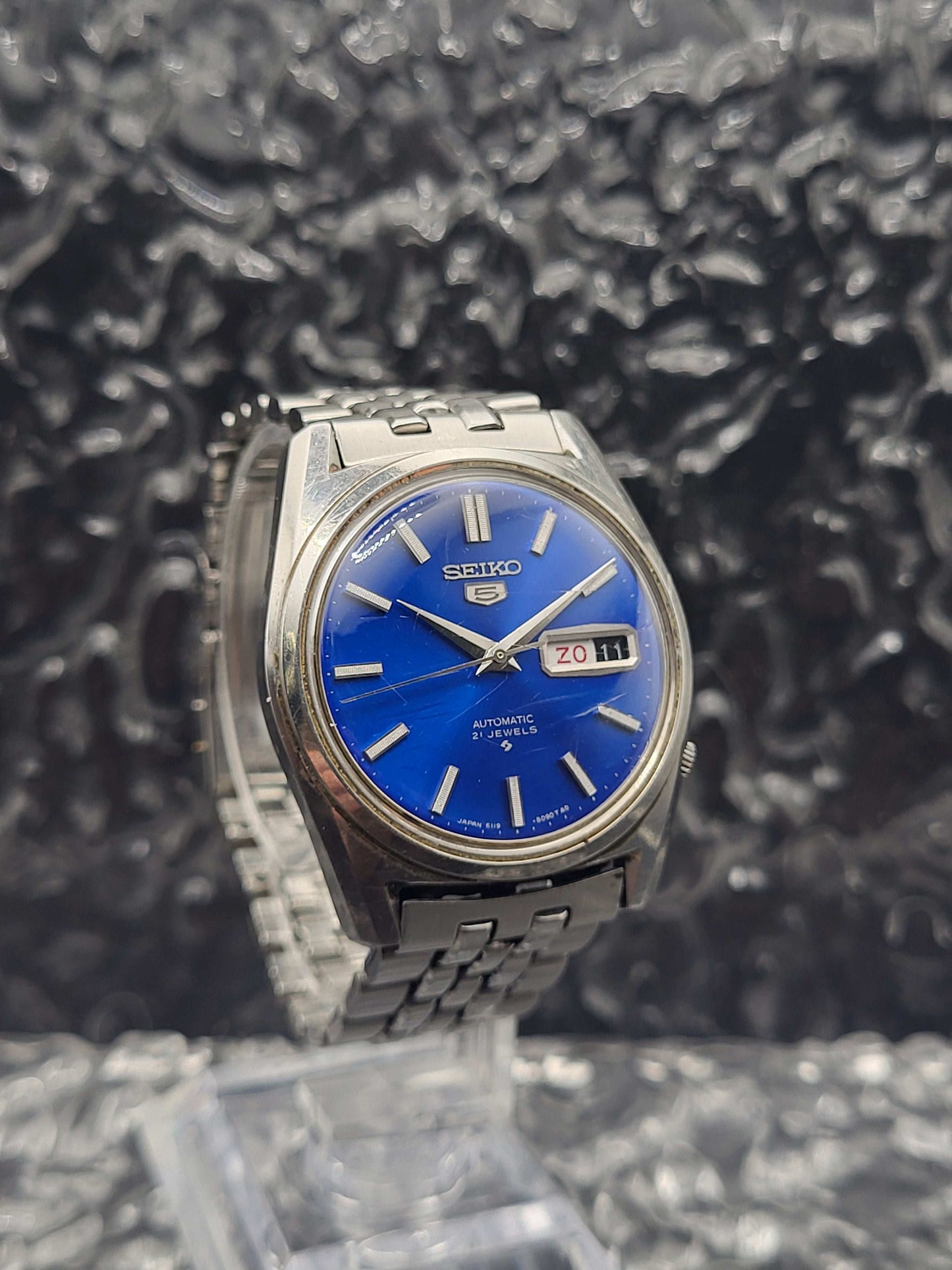 Seiko 5 - Ref. 6119-8093 - Automatic - Blue Dial - Original Bracelet