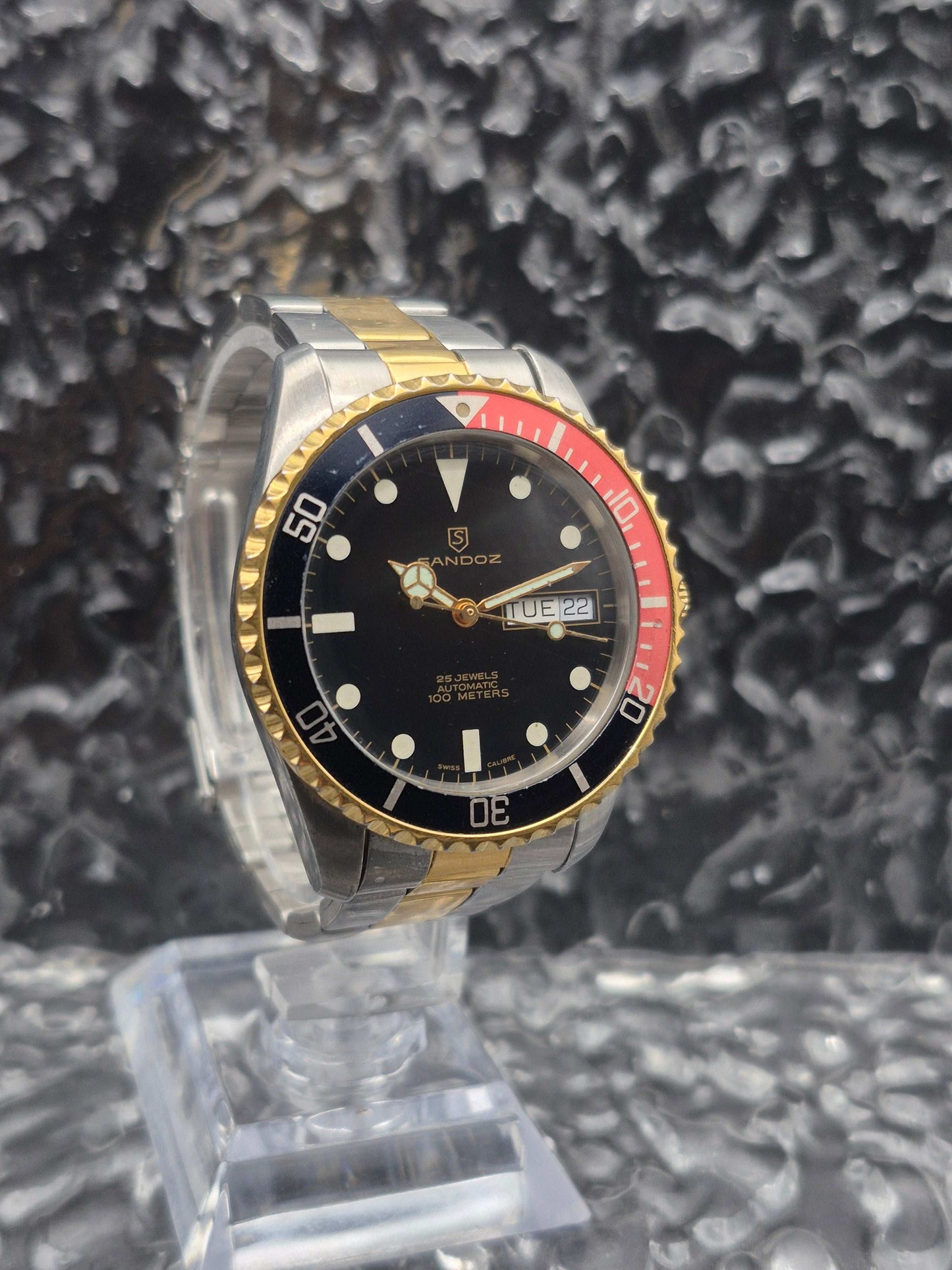 Sandoz Automatic Diver Ref. 1958-D-70-8 Swiss ETA Calibre 25j Two Tone