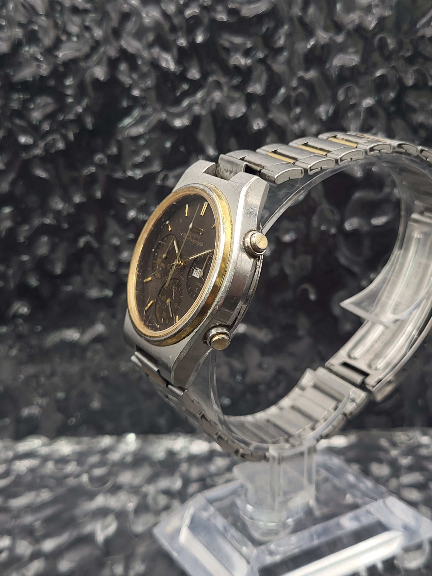 Seiko Chronograph - Ref. 7A38-709P - Brown Dial - Quartz