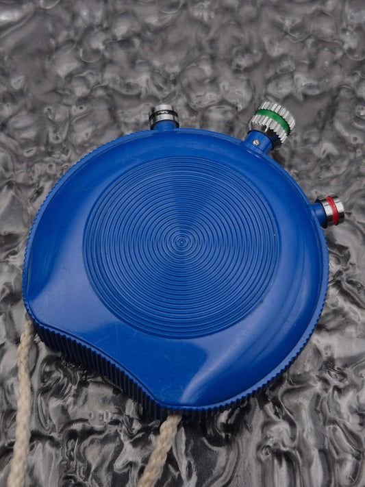 Original Tag Heuer 1/5 Stopwatch Vintage Blue Plastic Case