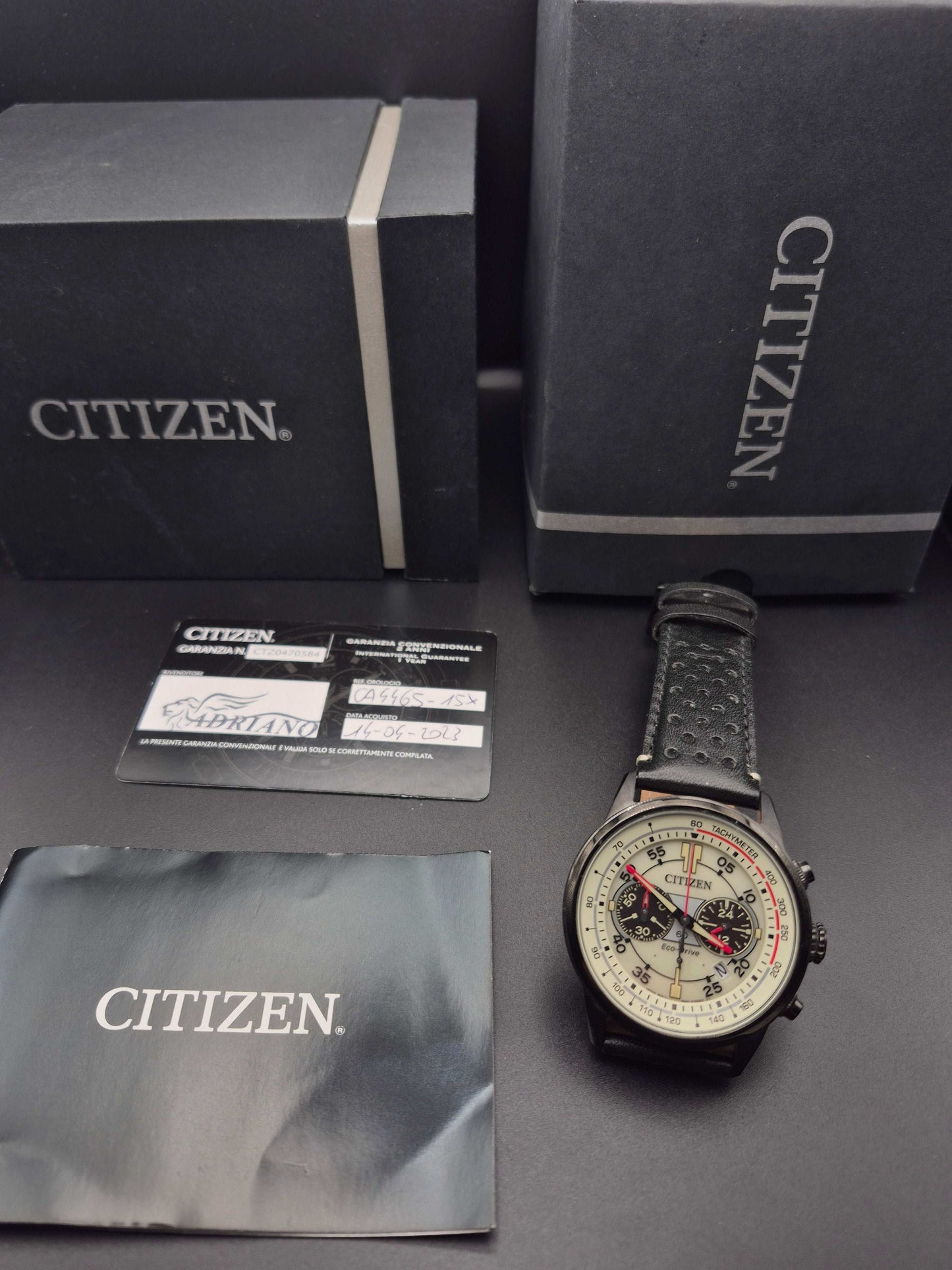 Citizen Eco-Drive Rally Chronograph Ref. CA4465-15X Full Set
