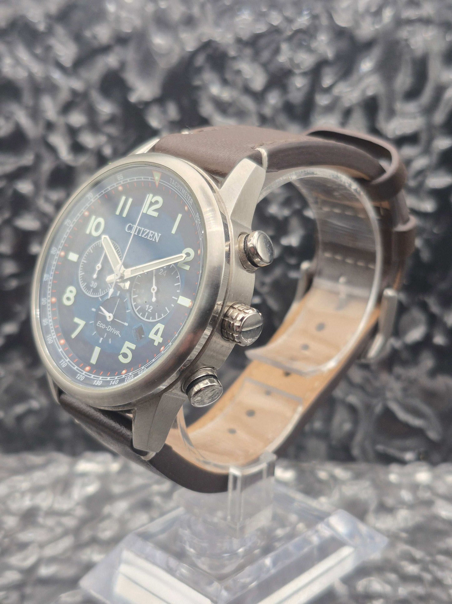 Citizen Eco-Drive Chronograph Ref. B620-S117356 Solar Chronograph Blue Dial
