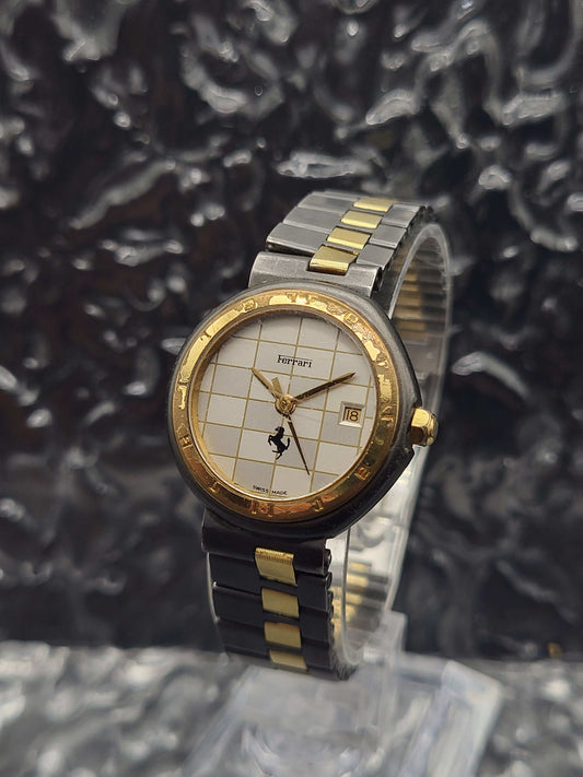 Ferrari By Cartier - Quartz - Two Tone - Ladies - Date - Red Robin Watches