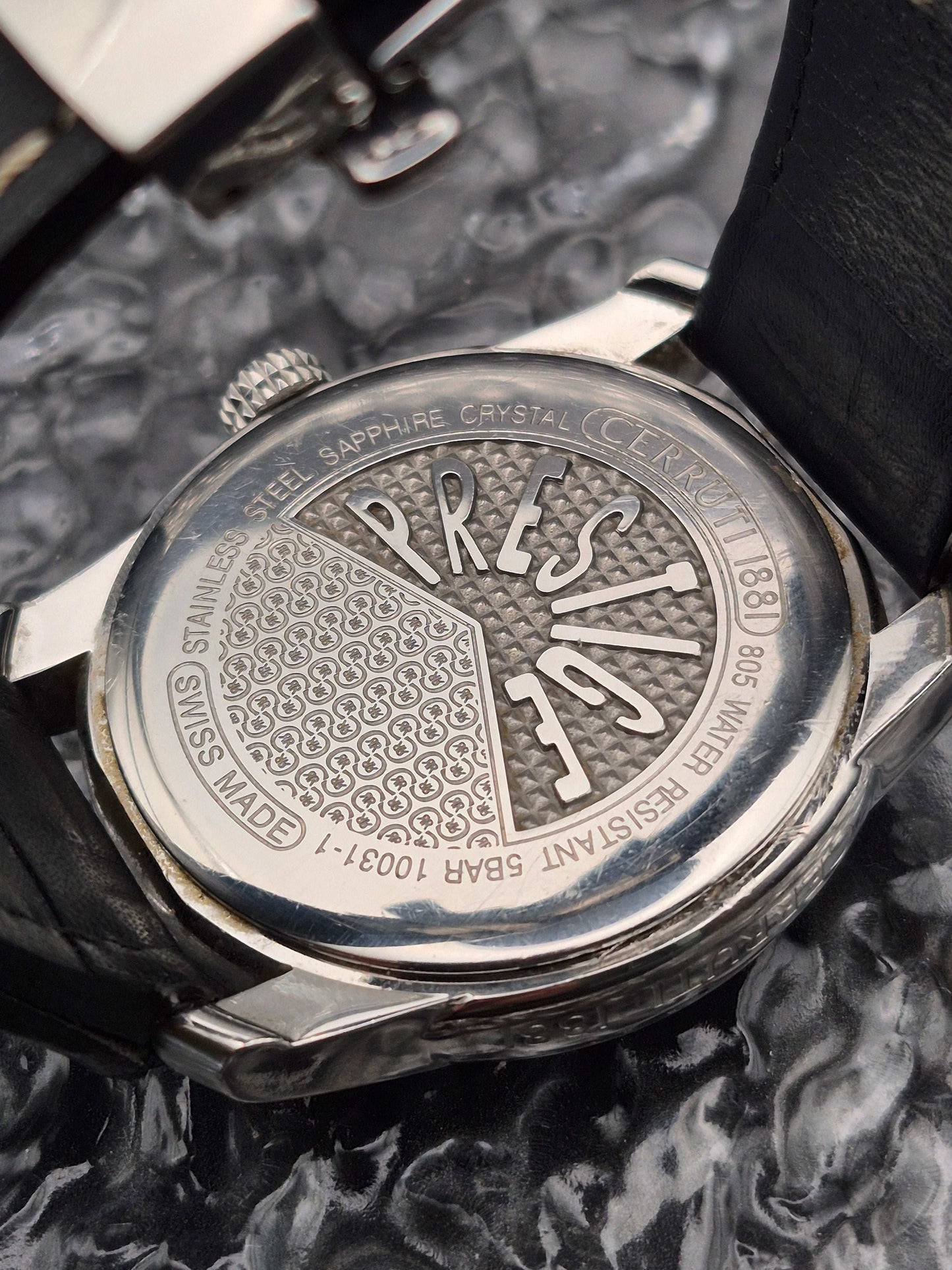 Cerruti 1881 Prestige Retrogade Ref. 10031-1 Quartz Big Date