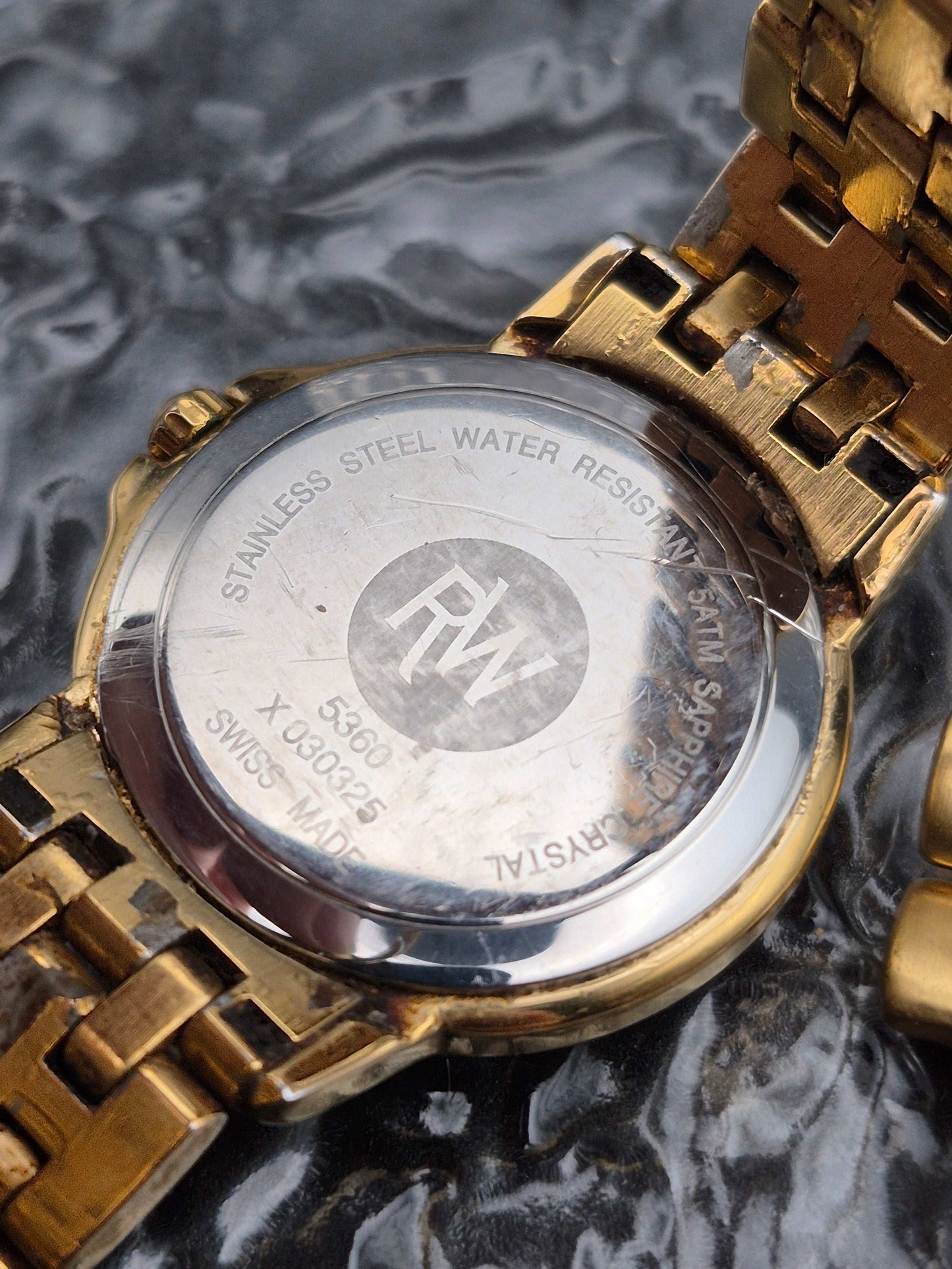 Raymond Weil Tango Ref. 5360 Gold Tone Roman Numerals Ladies