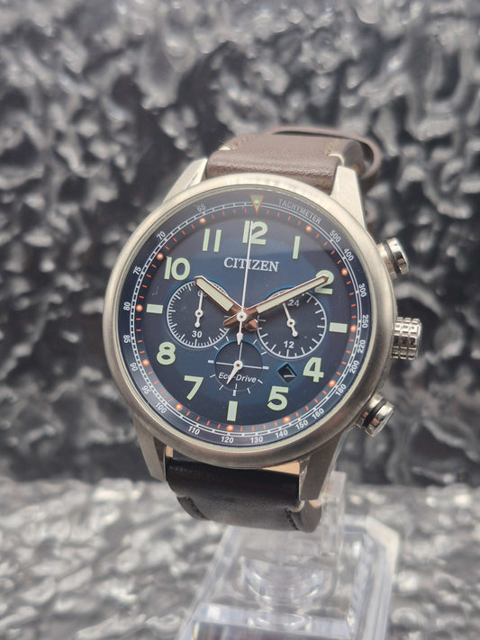 Citizen Eco-Drive Chronograph Ref. B620-S117356 Solar Chronograph Blue Dial