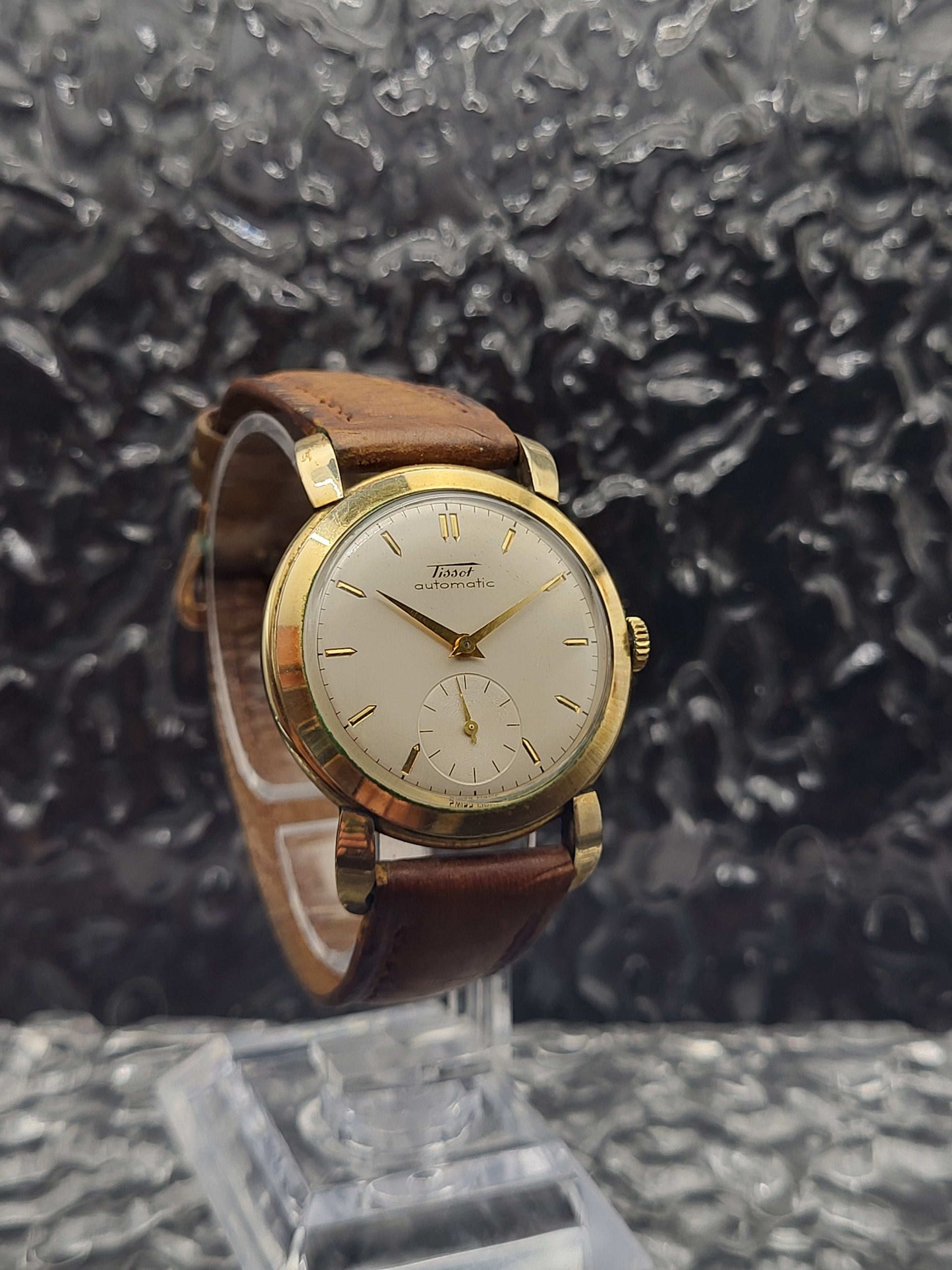 Tissot Bumper Automatic - Ref. 6579-7 - 1950s Men's Watch - Box And Papers
