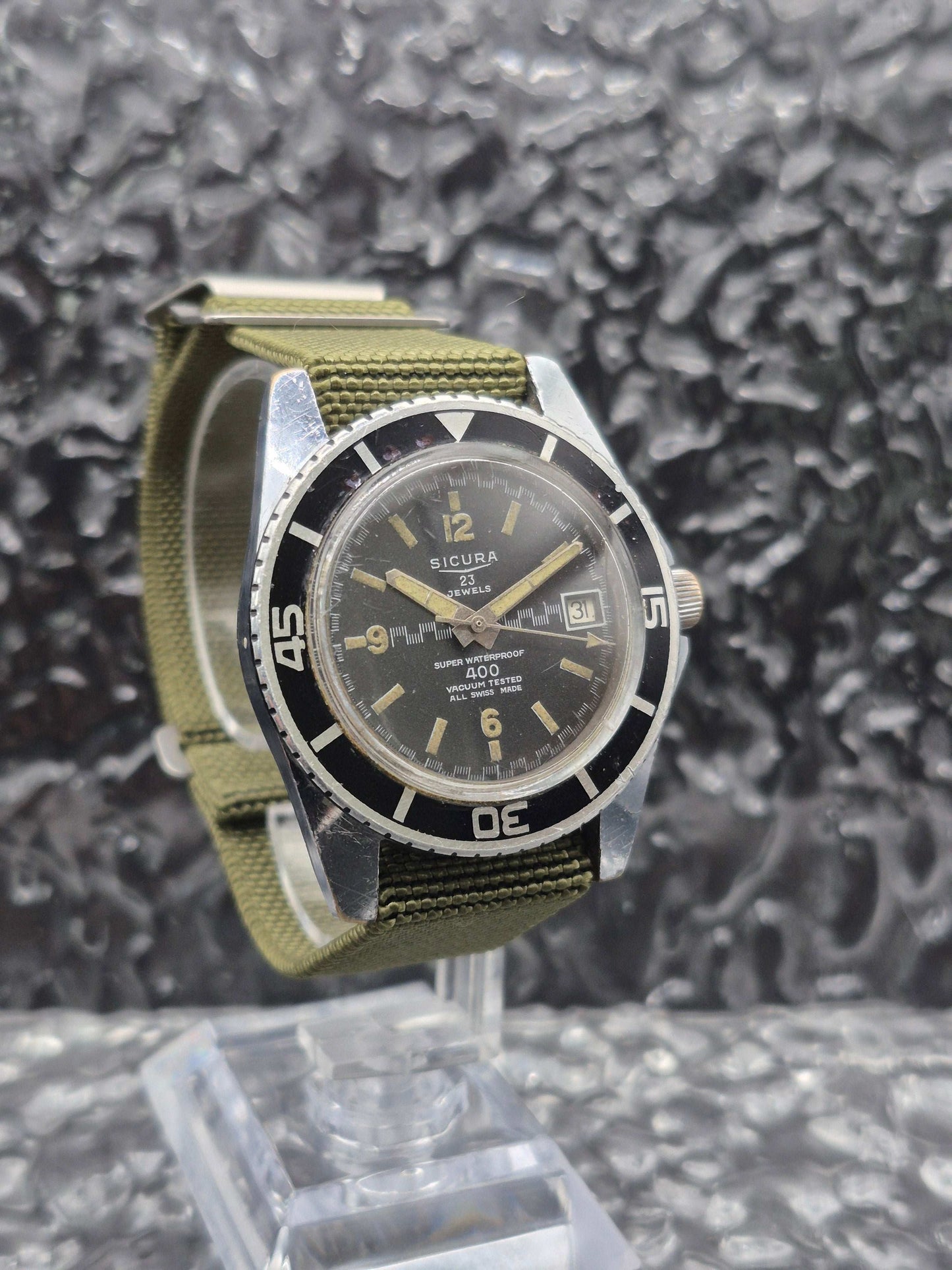 Sicura By Breitling 400 Vacuum Diver Vintage Manual