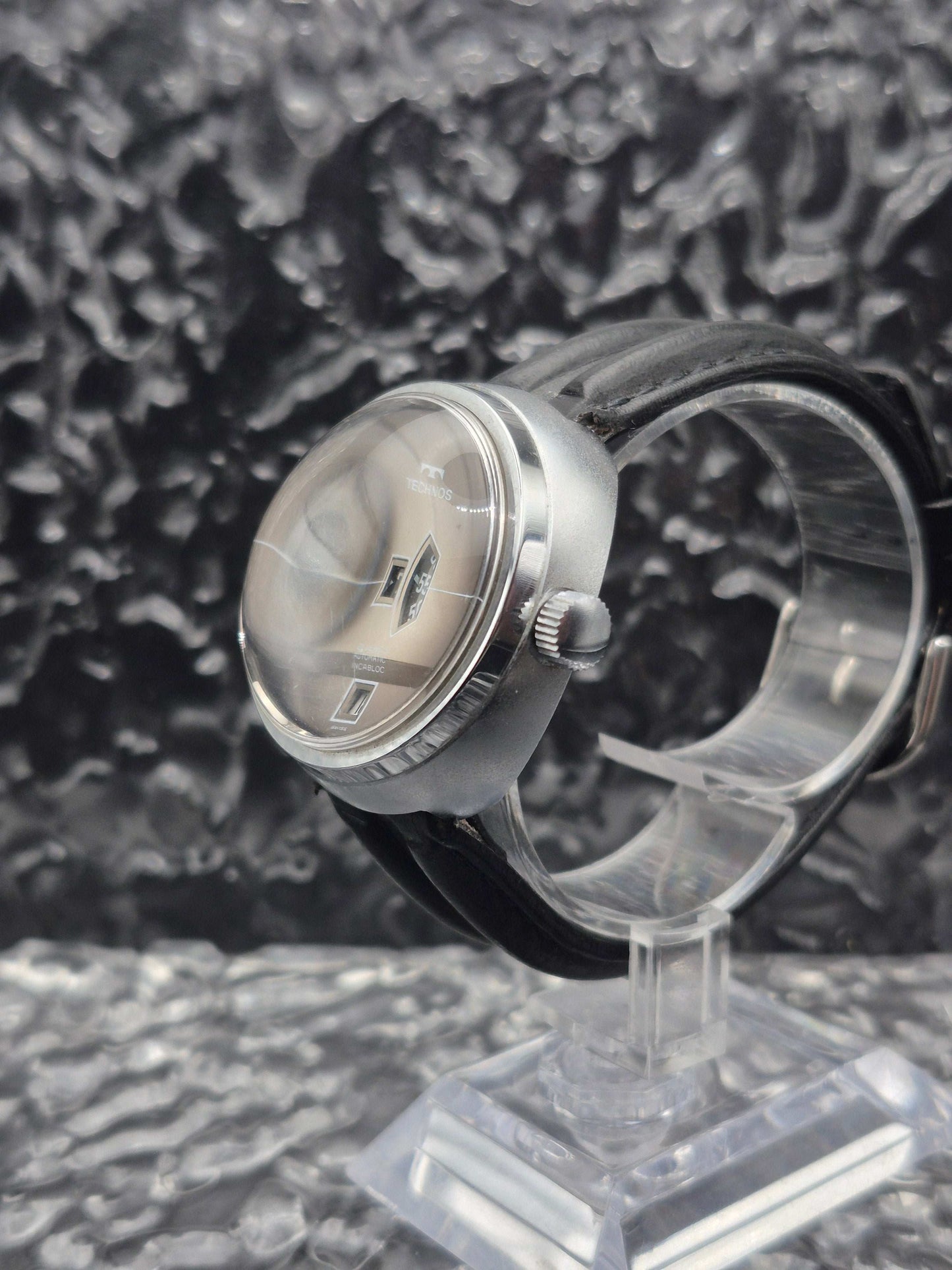 Technos Jump Hour - Bubble Crystal - Automatic Men's Watch