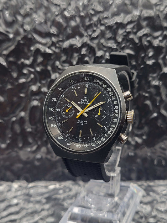 Meister Anker Chronograph - Cal. Valjoux 7733 - Black PVD Case