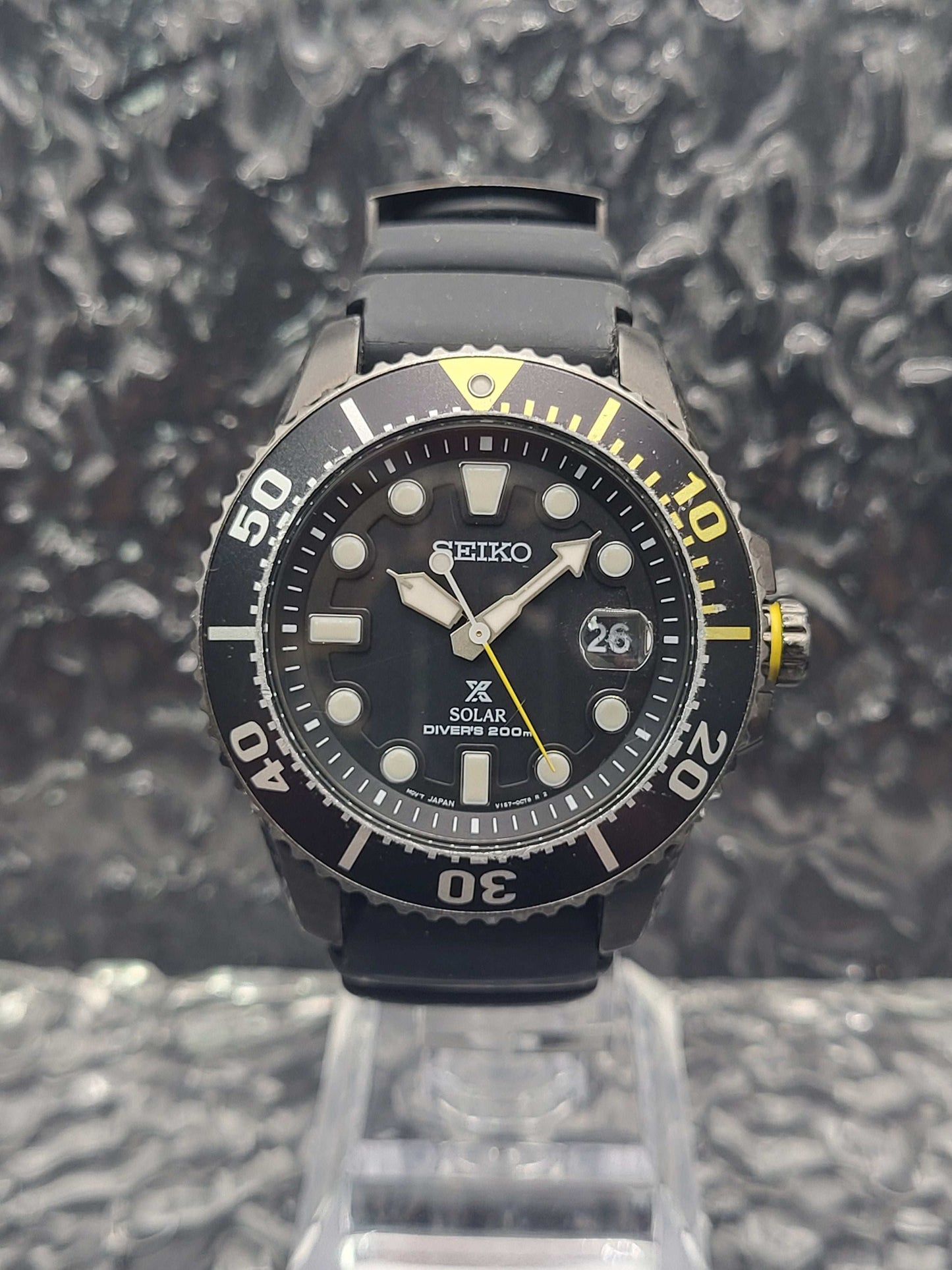 Seiko Solar Diver - Ref. SNE441P1 - V157-0BT0 - Yellow Version