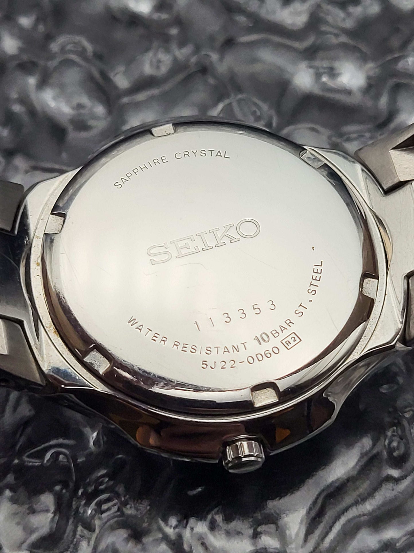 Seiko Premier Kinetic Auto Relay - Ref. 5J22-0D60 - Sapphire - Red Robin Watches