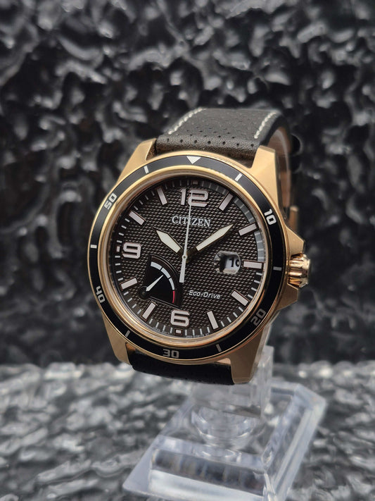 Citizen Eco-Drive Reserve Dial Ref. AW7033-16H Gold Tone Solar - Red Robin Watches