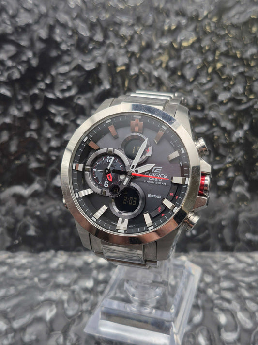 Casio Edifice Tough Solar Ref. ECB-500 Ana-Digi Bluetooth Men's - Red Robin Watches