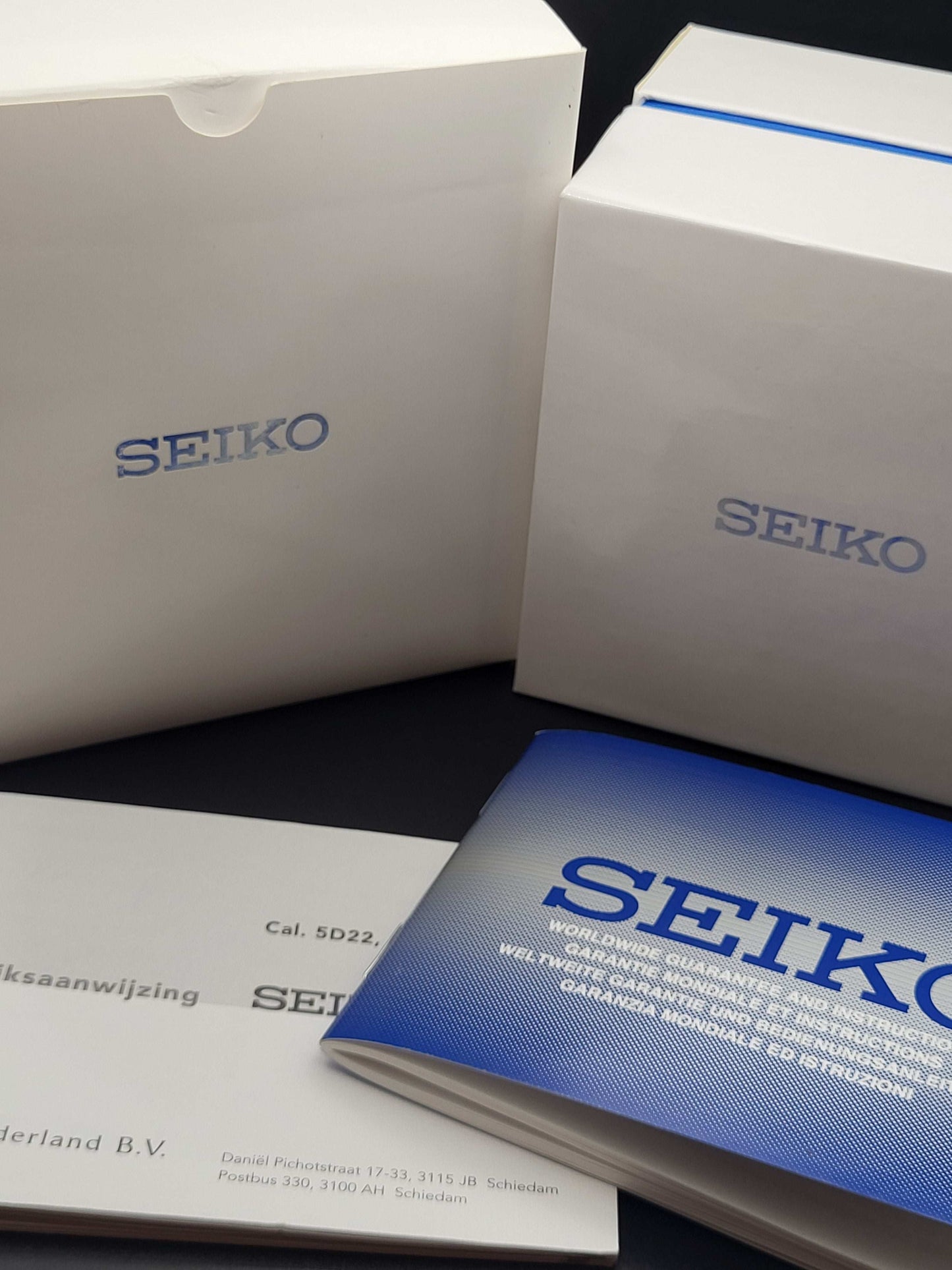 Seiko Premier Kinetic - Ref. 5D22-0AA0 - Direct Drive - Full Set - Red Robin Watches