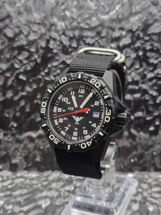 KHS H3 Tactical Quartz NATO Strap Date Window