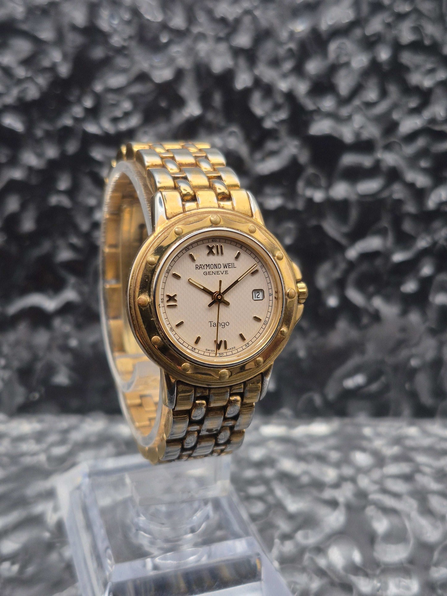 Raymond Weil Tango Ref. 5360 Gold Tone Roman Numerals Ladies