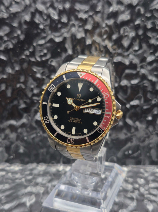 Sandoz Automatic Diver Ref. 1958-D-70-8 Swiss ETA Calibre 25j Two Tone