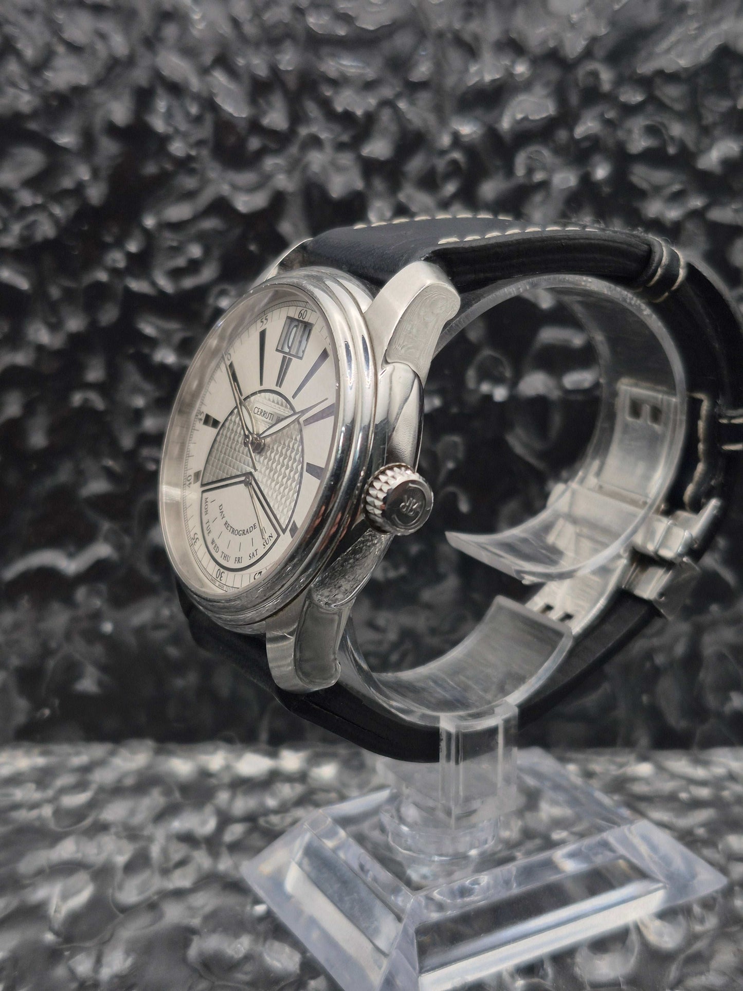 Cerruti 1881 Prestige Retrogade Ref. 10031-1 Quartz Big Date