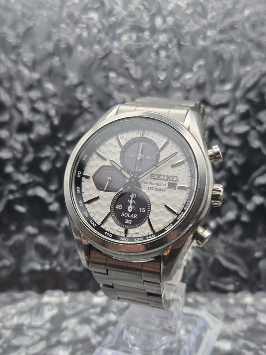 Seiko Solar Chronograph Ref. SSC769P1 - V176-0BH0 Macchina Sportiva White Dial