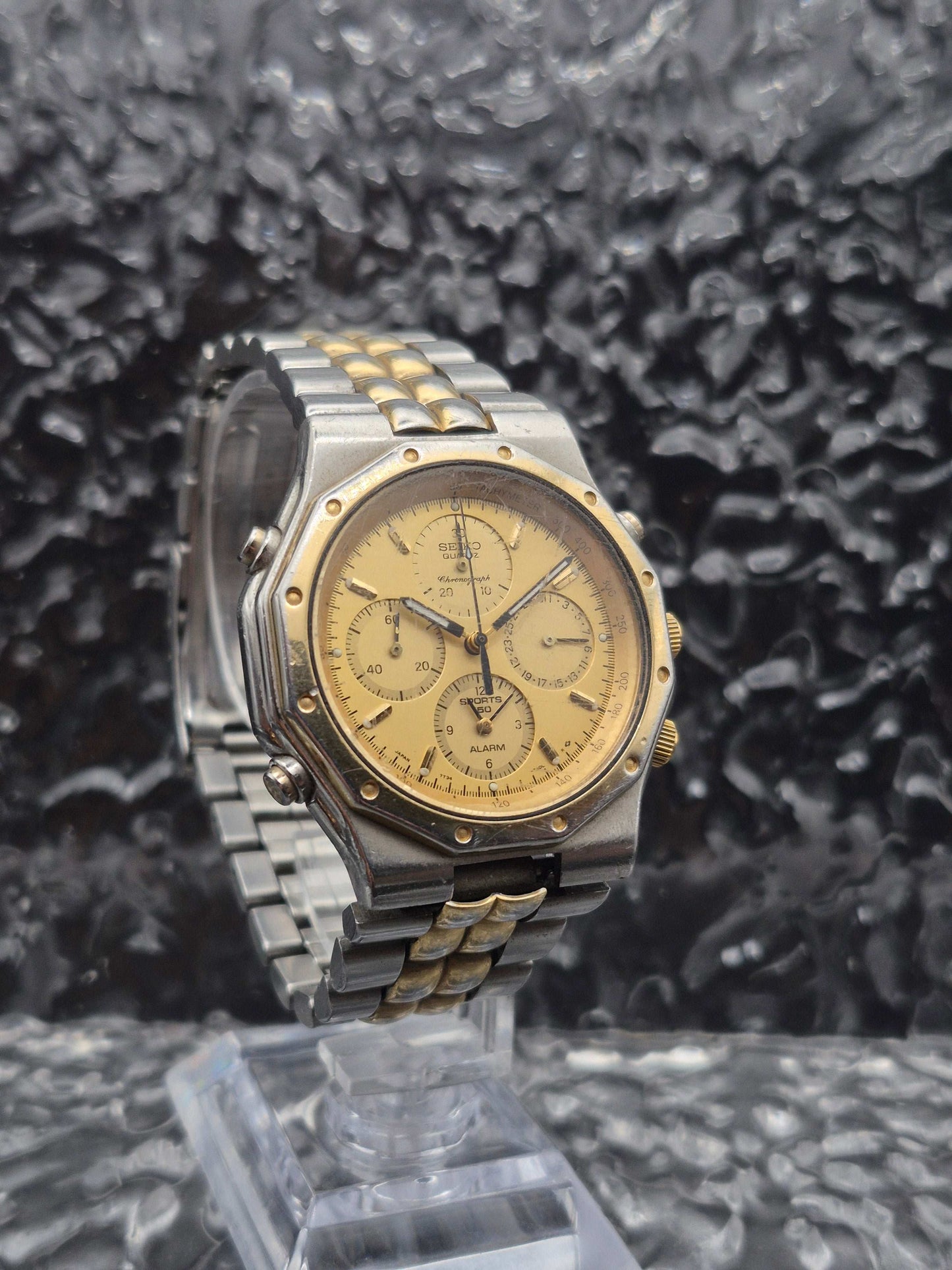 Seiko Royal Oak Ref. 7T34-7A10 Quartz Chronograph Two Tone - Red Robin Watches