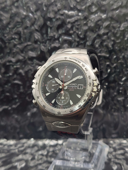 Seiko Macchina Sportiva - Ref. 7T32-6H60 - Quartz - Chronograph