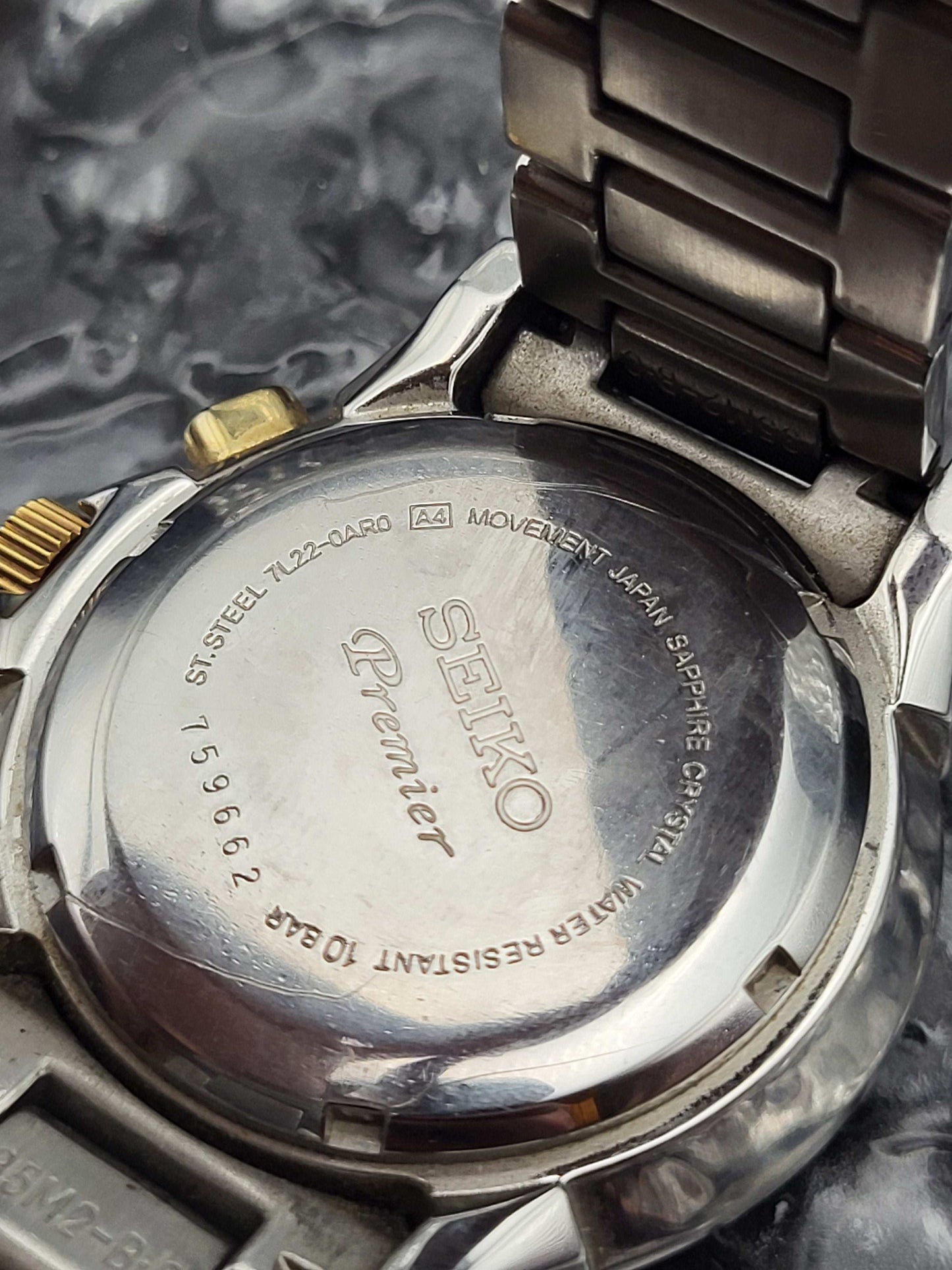 Seiko Kinetic Premier Chronograaf - Ref. 7L22-0AR0 - SNL042 - Full Set - Red Robin Watches