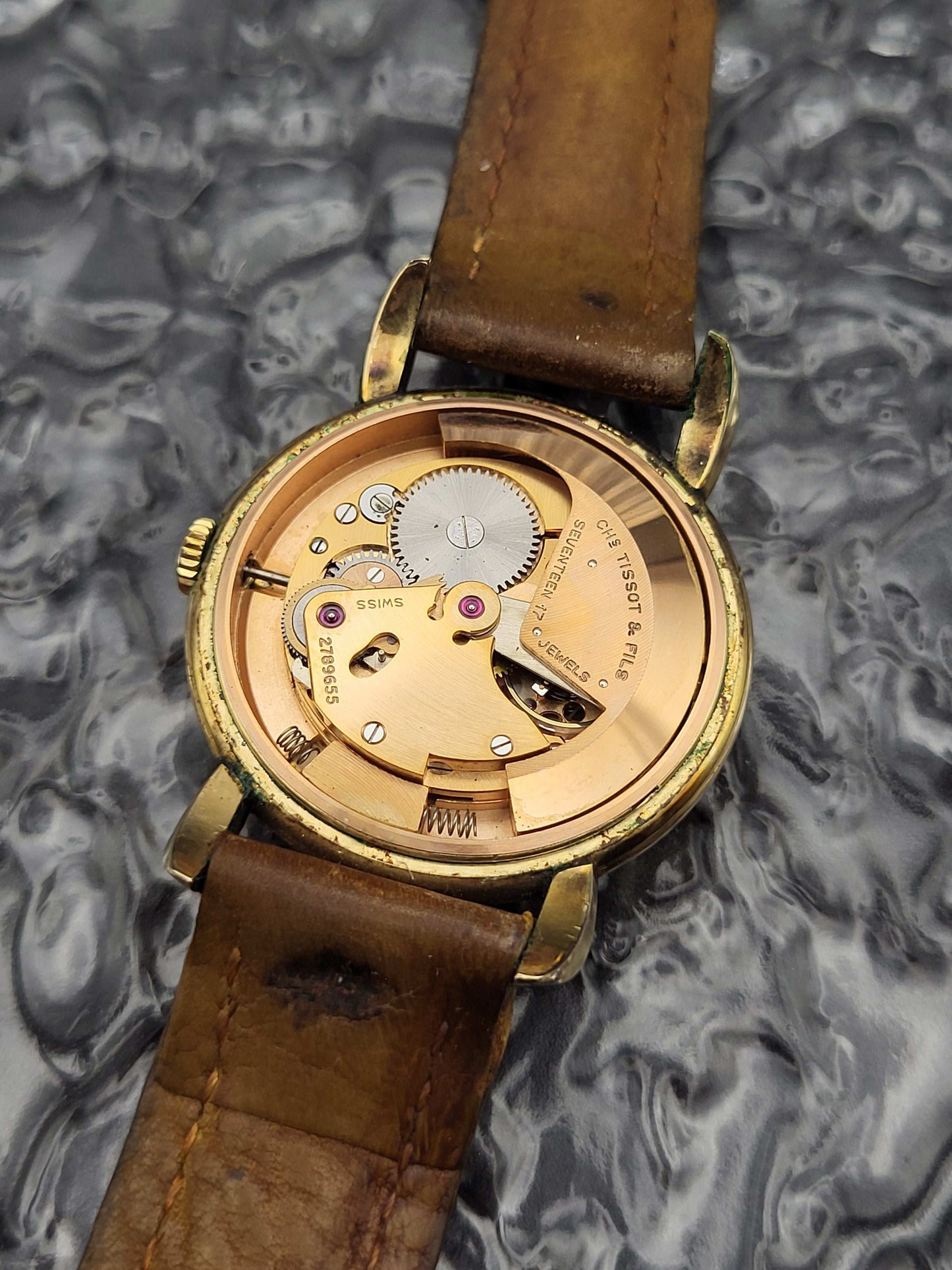 Tissot Bumper Automatic - Ref. 6579-7 - 1950s Men's Watch - Box And Papers