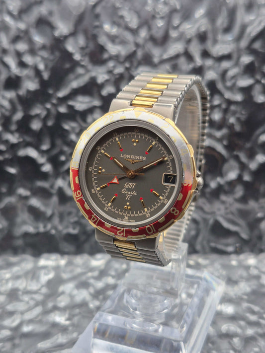 Longines Conquest Titanium GMT Quartz Vintage Two Tone