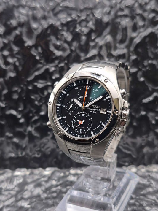 Seiko Sportura Chronograph Ref. 7T32-6N00 Sapphire Crystal - Red Robin Watches