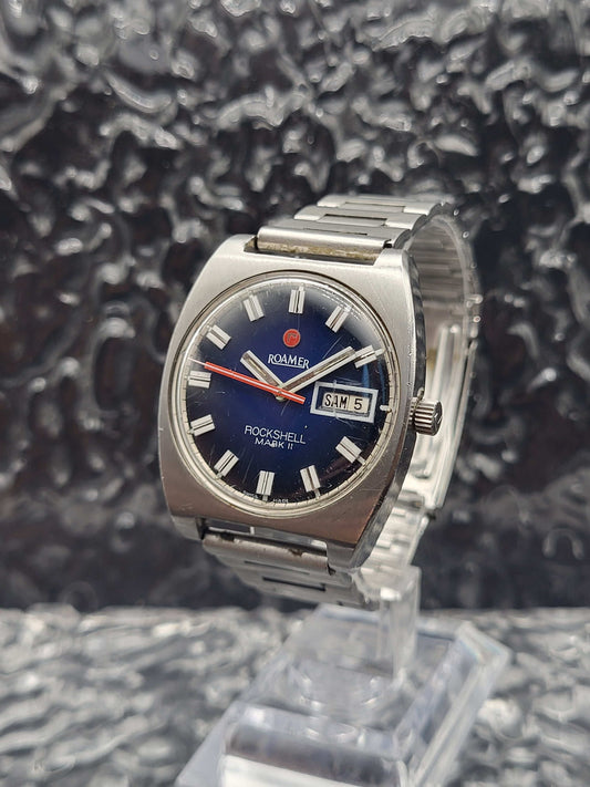 Roamer Rockshell Mark II - Mark 2 - Day Date - Blue