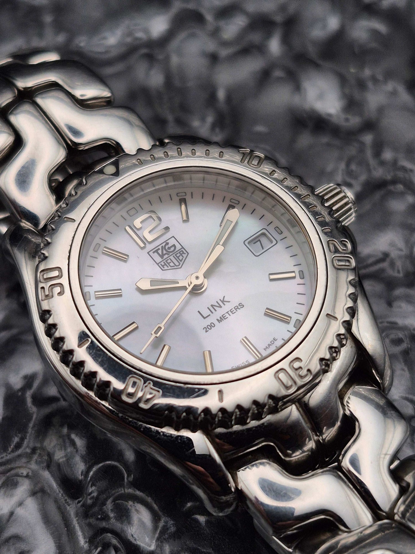 Tag Heuer Link Ref. WT1315 Mother Of Pearl Quartz Date Ladies - Red Robin Watches