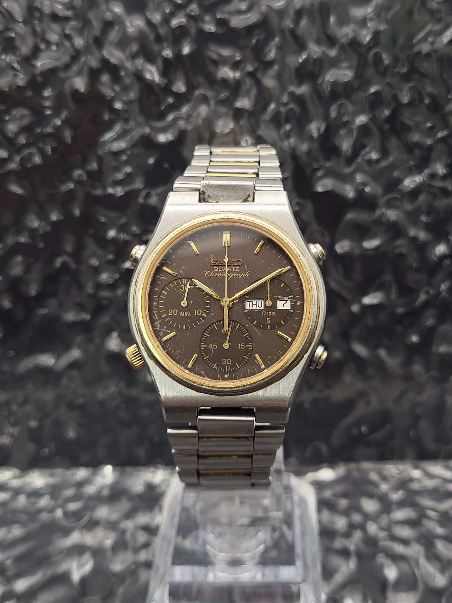 Seiko Chronograph - Ref. 7A38-709P - Brown Dial - Quartz