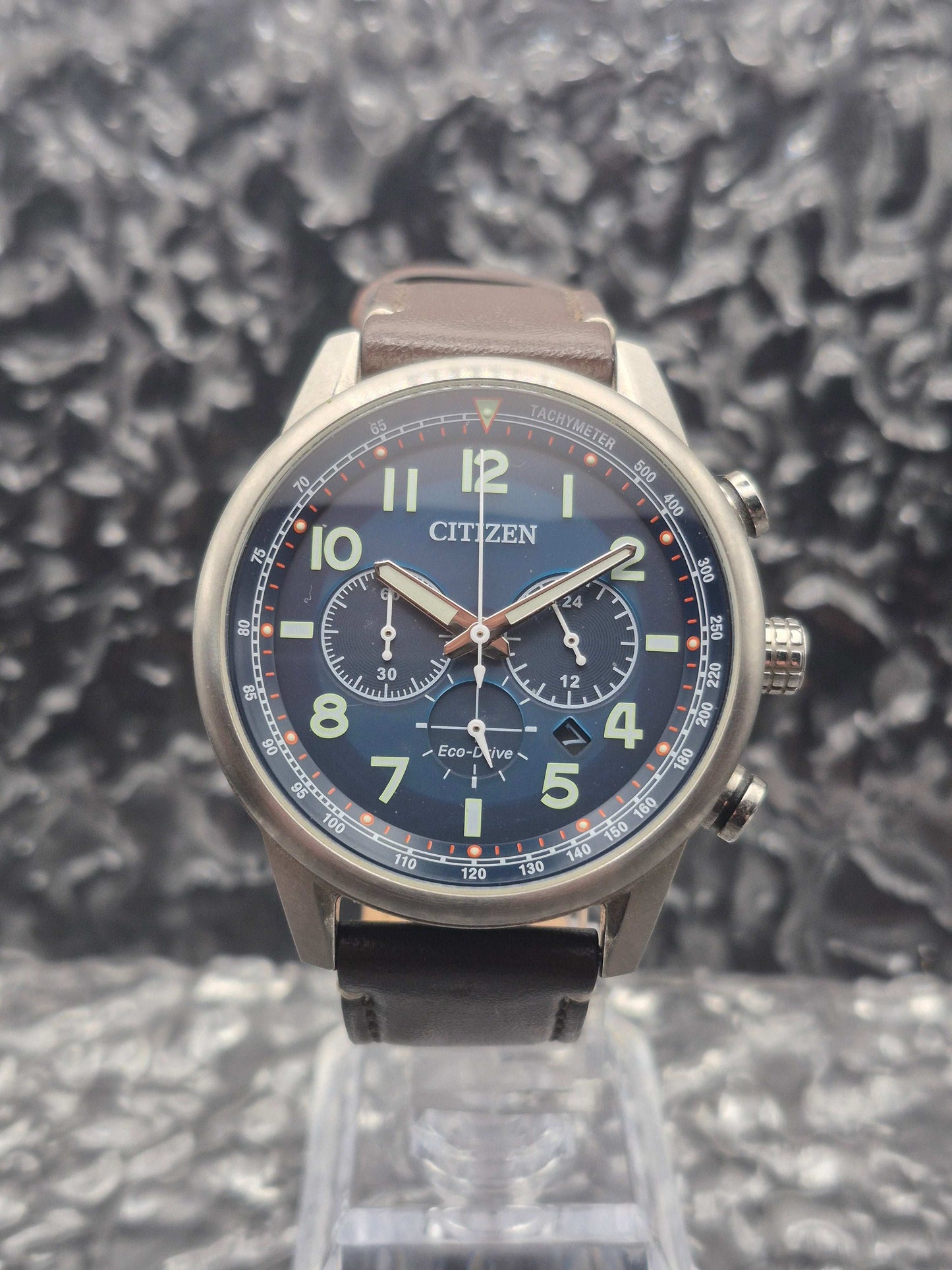 Citizen Eco-Drive Chronograph Ref. B620-S117356 Solar Chronograph Blue Dial